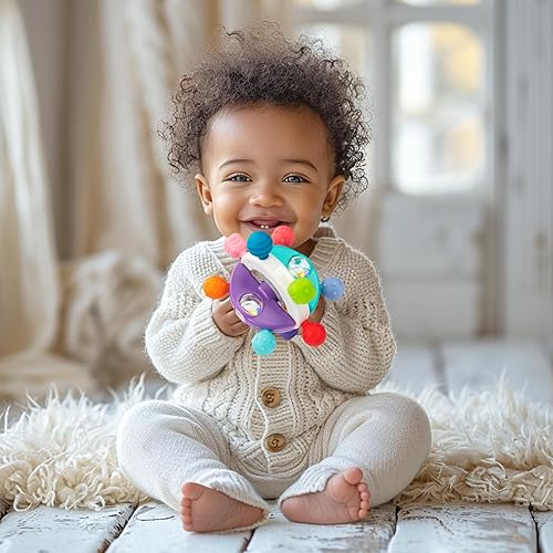 Miniatura 2 de Juguetes sensoriales para la dentición para bebés, mordedores Montessori de silicona para bebés, juguete masticable para bebés de 0 a 12 meses,