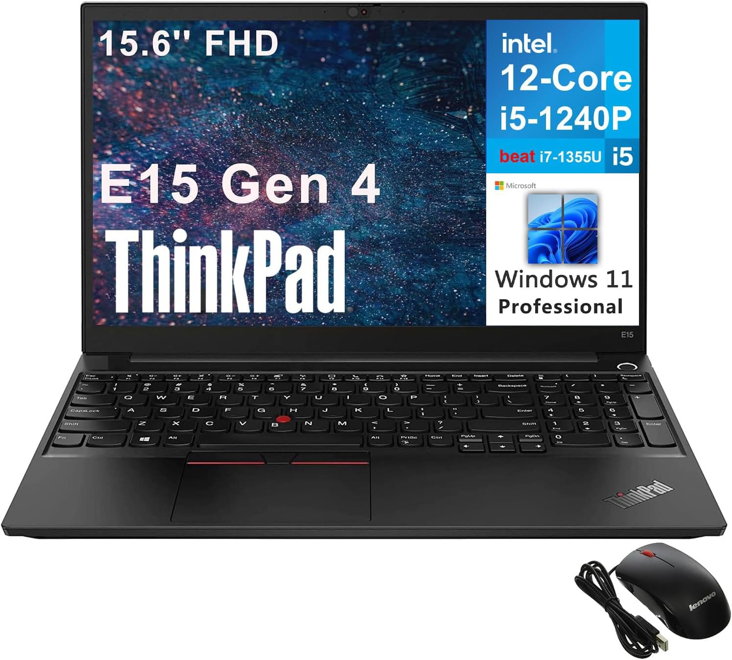 Amazon.com: Lenovo ThinkPad E15 Gen 4 15.6" FHD Business Laptop ...