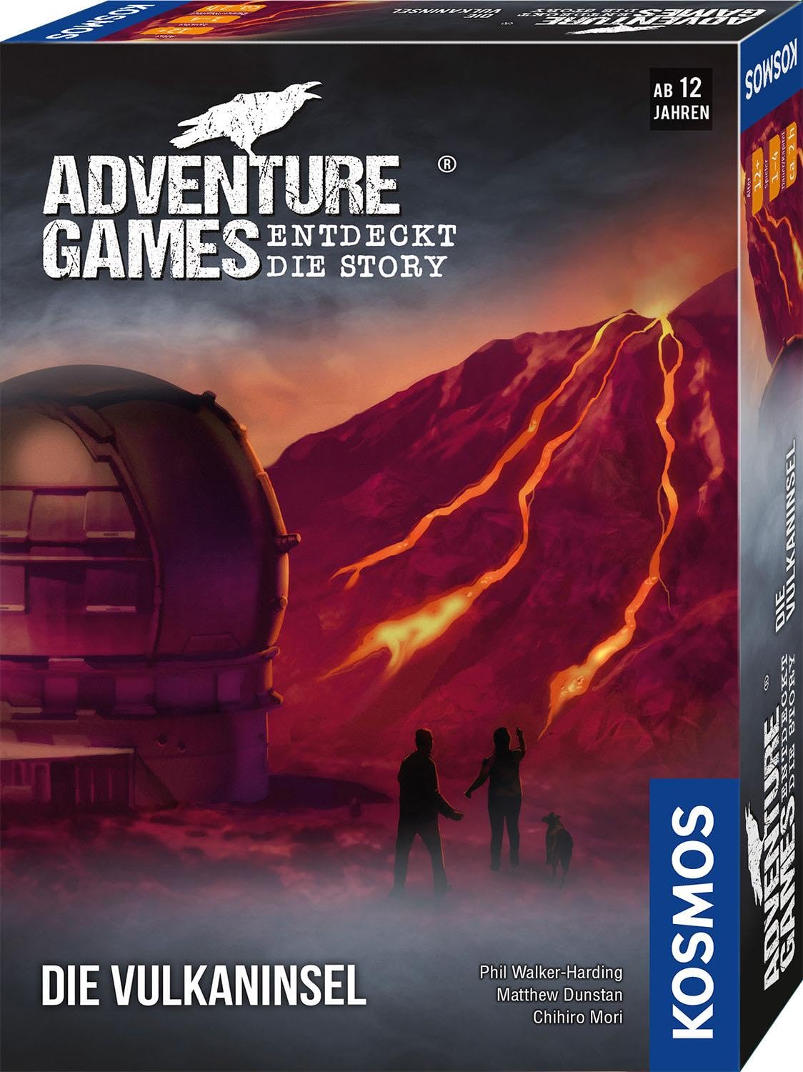 Kosmos 693169 Adventure Games - The Volcanic Island, Discover the Story, Cooperative Board Game for 1 to 4 Players from 12 Years, Exciting Adventure Game
