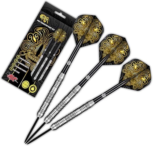 Shot TOA - Juego de dardos de punta de acero de tungsteno profesional para lanzar dardos de punta de acero para adultos
