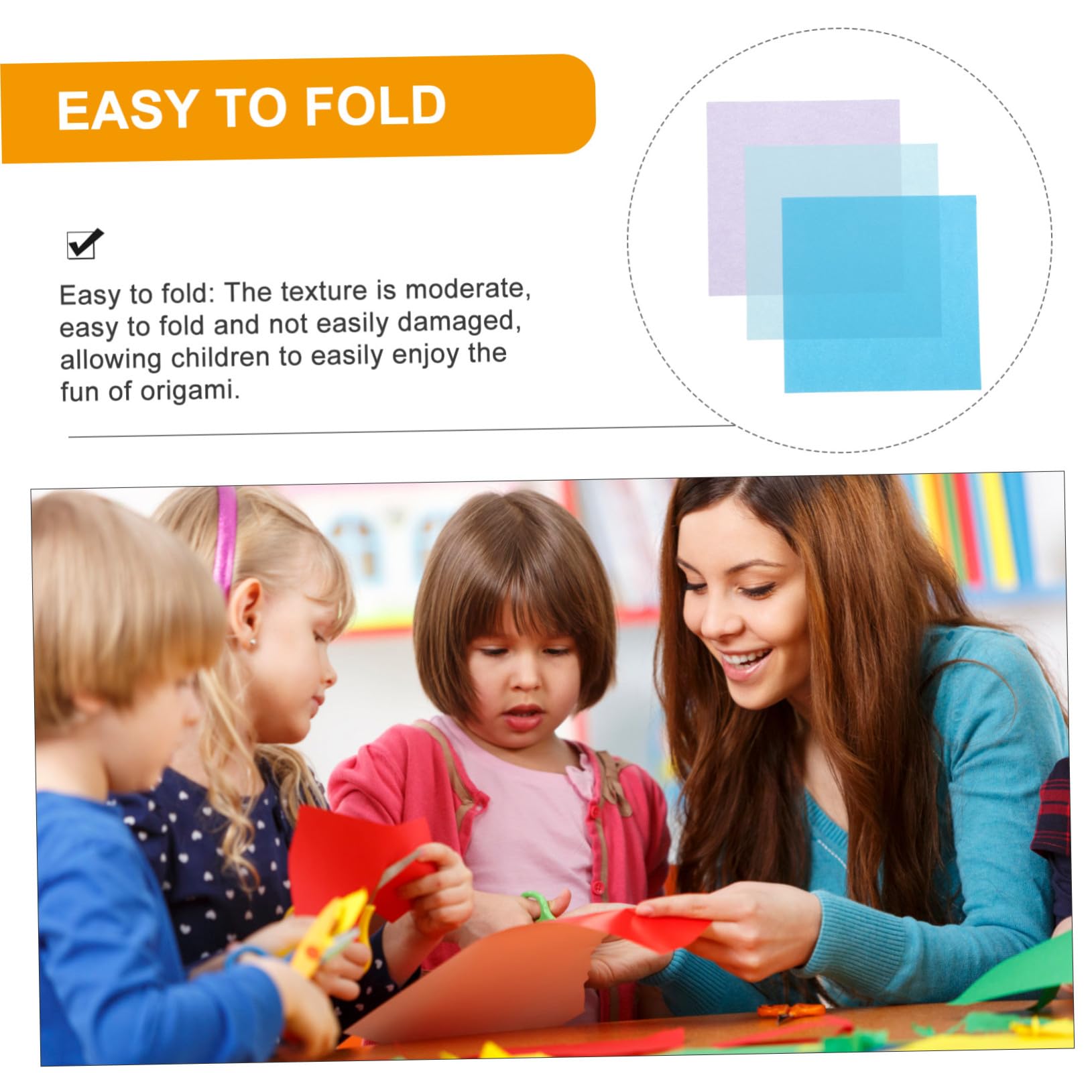Operitacx Carta Origami Colorata Doppia Faccia 15 Centimetri 600 Pezzi per Attività Creative per Bambini