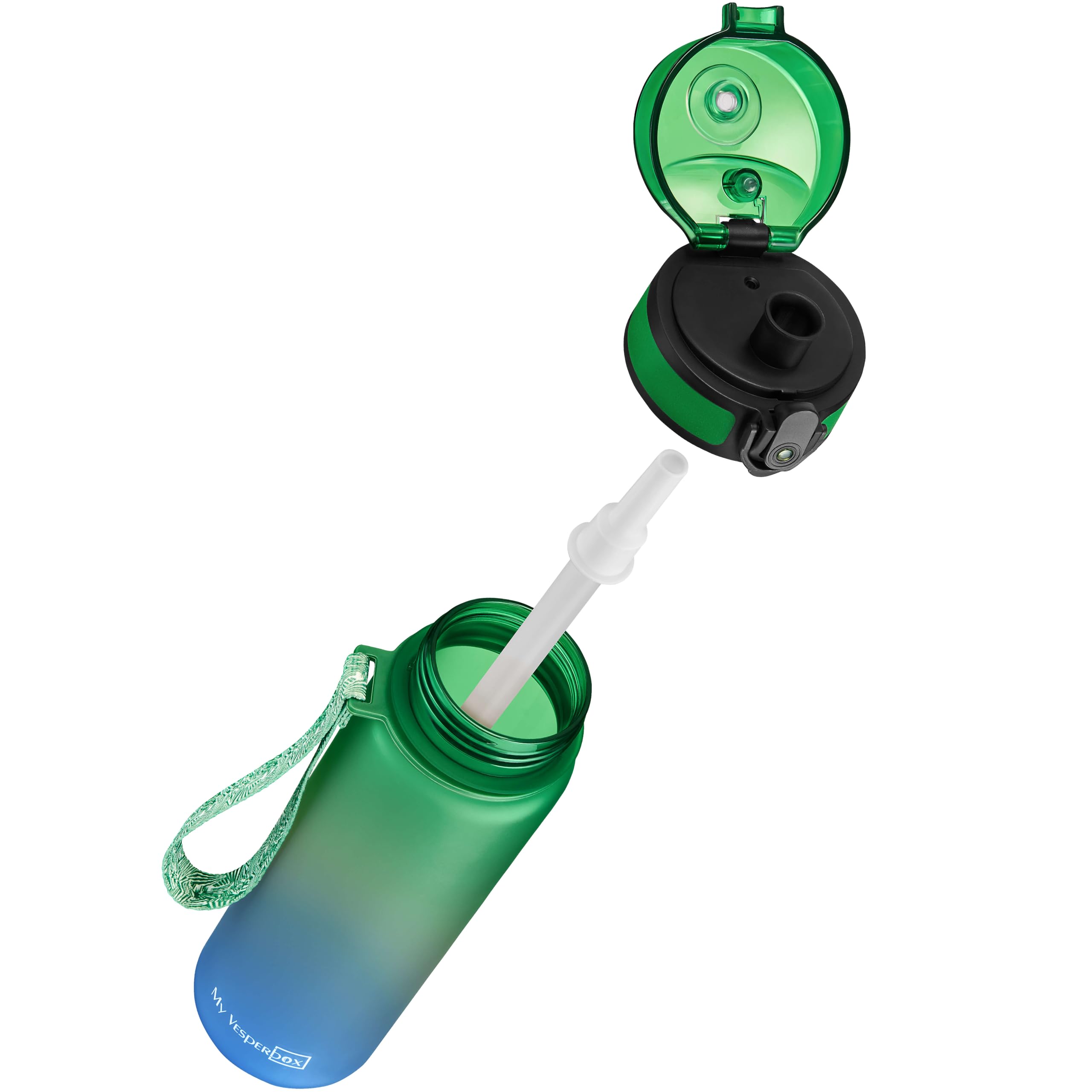 My Vesperbox® Butelka na wodę dla dzieci – szczelna butelka na napoje gazowane – Water Bottle Kids – do szkoły i na sport – butelka dla dziewczynek i chłopców