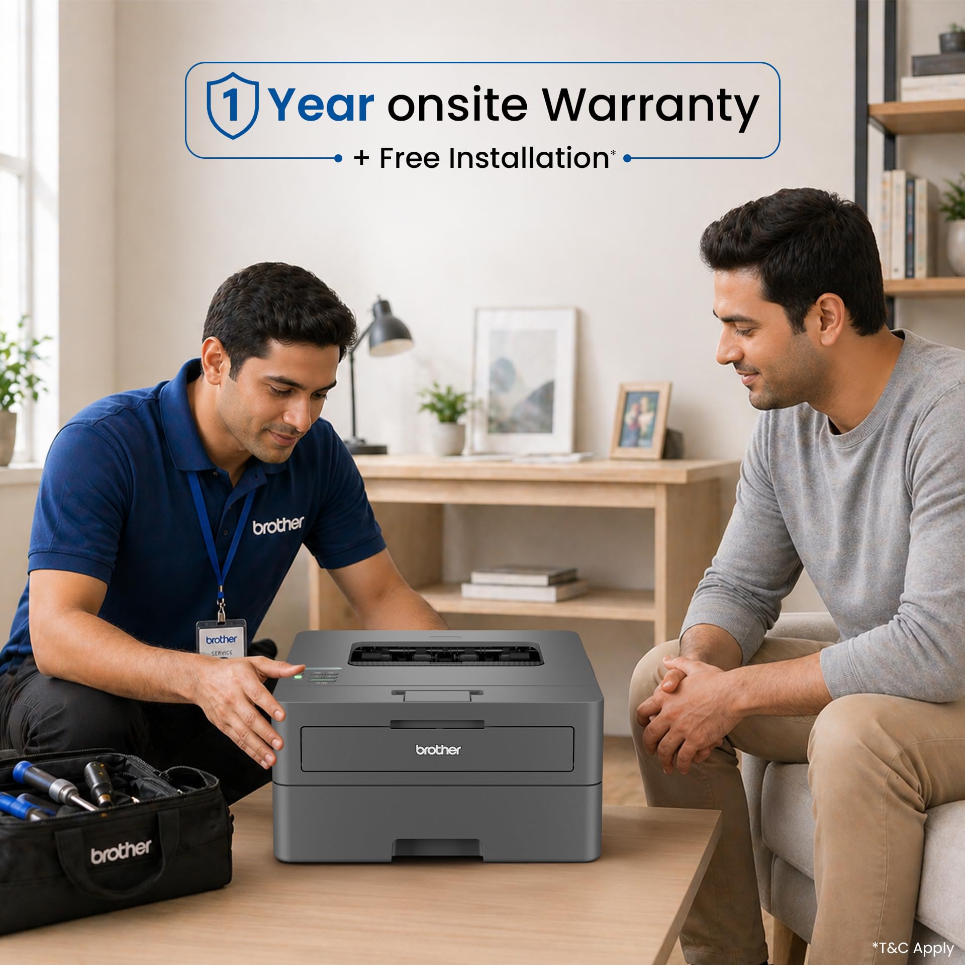 Brother HL-L2440DW (New Launch) Auto Duplex Laser Printer, 30 PPM Print Speed, LCD Display, 64 MB Memory, (WiFi Wireless LAN USB), 250 Sheet Paper Tray, 3000 Pages Inbox Toner, Free Installation — Amazon image 6