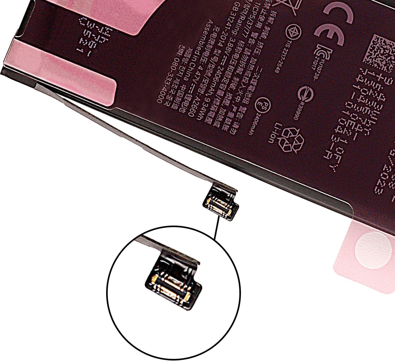 EFaith Batteria Per IPhone 13 Mini 3290mAh – Alta Capacità 0 Cicli, Con Kit Di Strumenti Di Riparazione - 3
