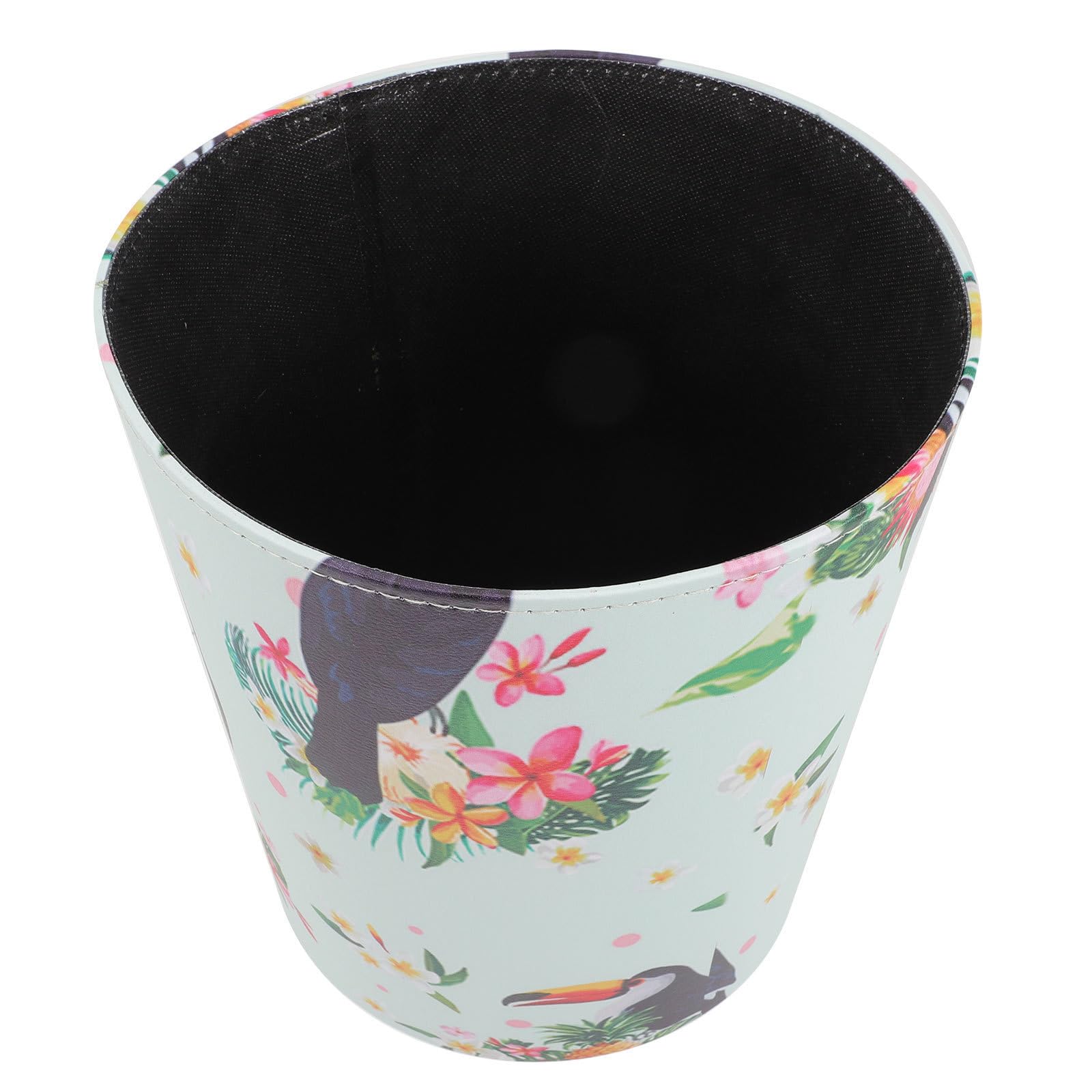 Poubelle de bureau 10L cuir étanche avec rangement intégré - 8