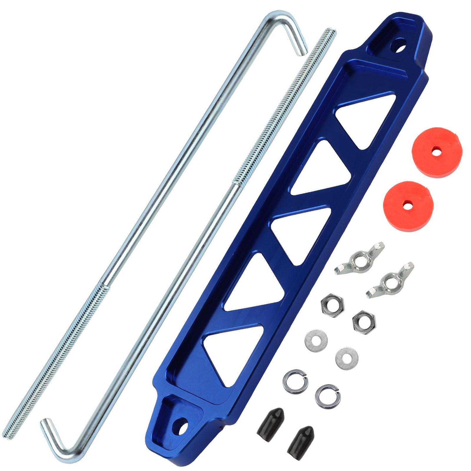 Kimiss Heavy Duty Aluminum Car Battery Tie Down Bracket Hold | Meses Sin Interés - Foto 13