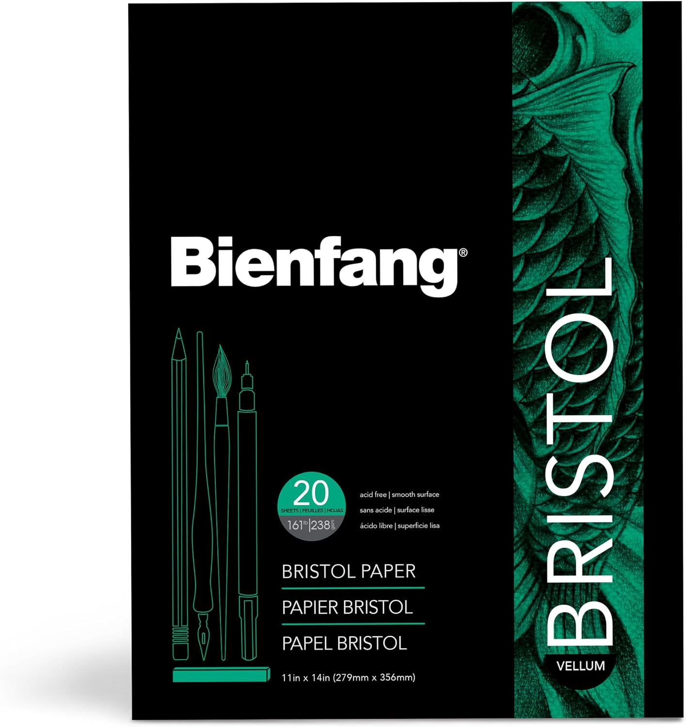 Bienfang Bristol Pad - Vellum 11 x 14