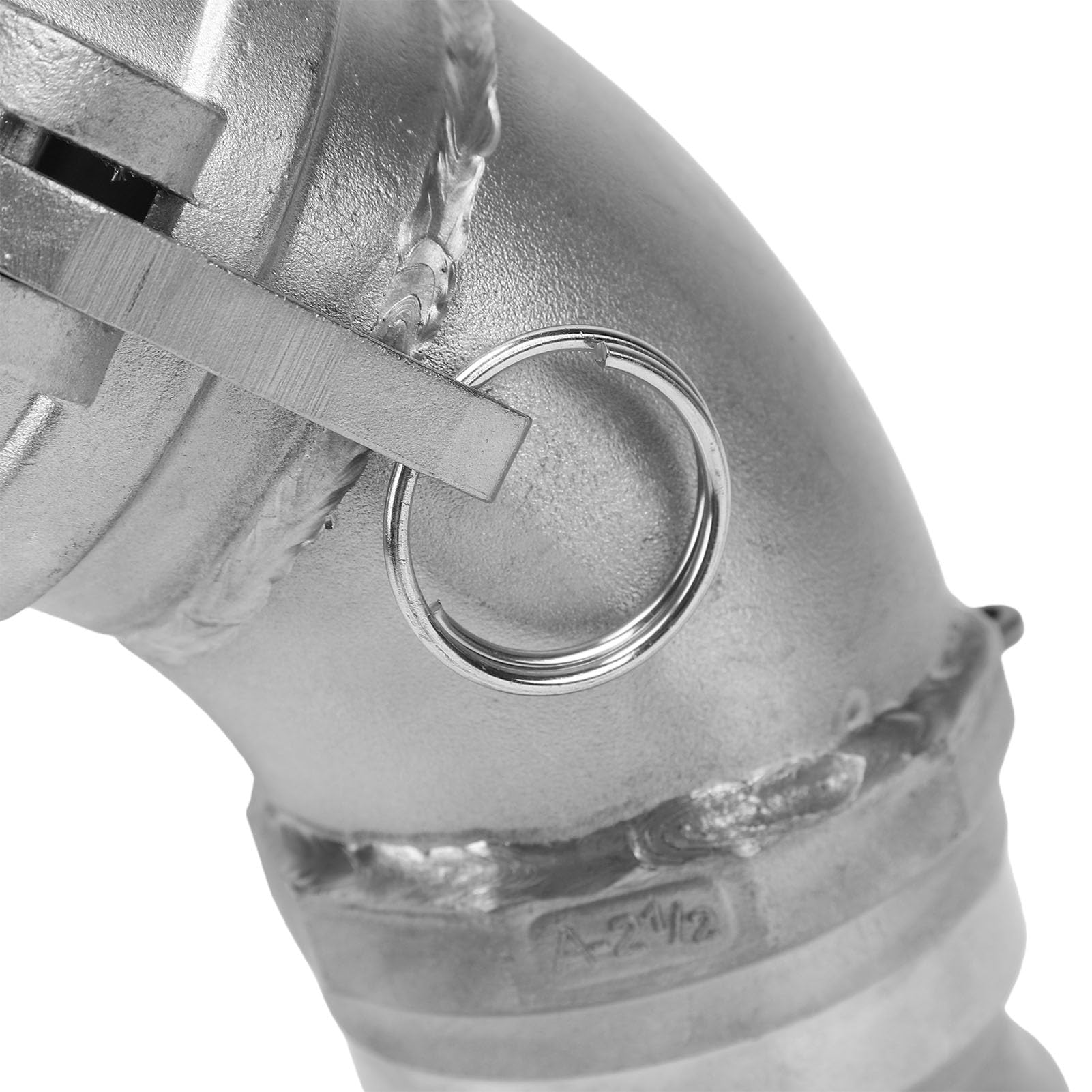 ViaGasaFamido Acoplamiento de Manguera DA Camlock Codo Premium de 2,5 Pulgadas para un Rendimiento Confiable en Varios Aceites Ligero y a Prueba de Erosión