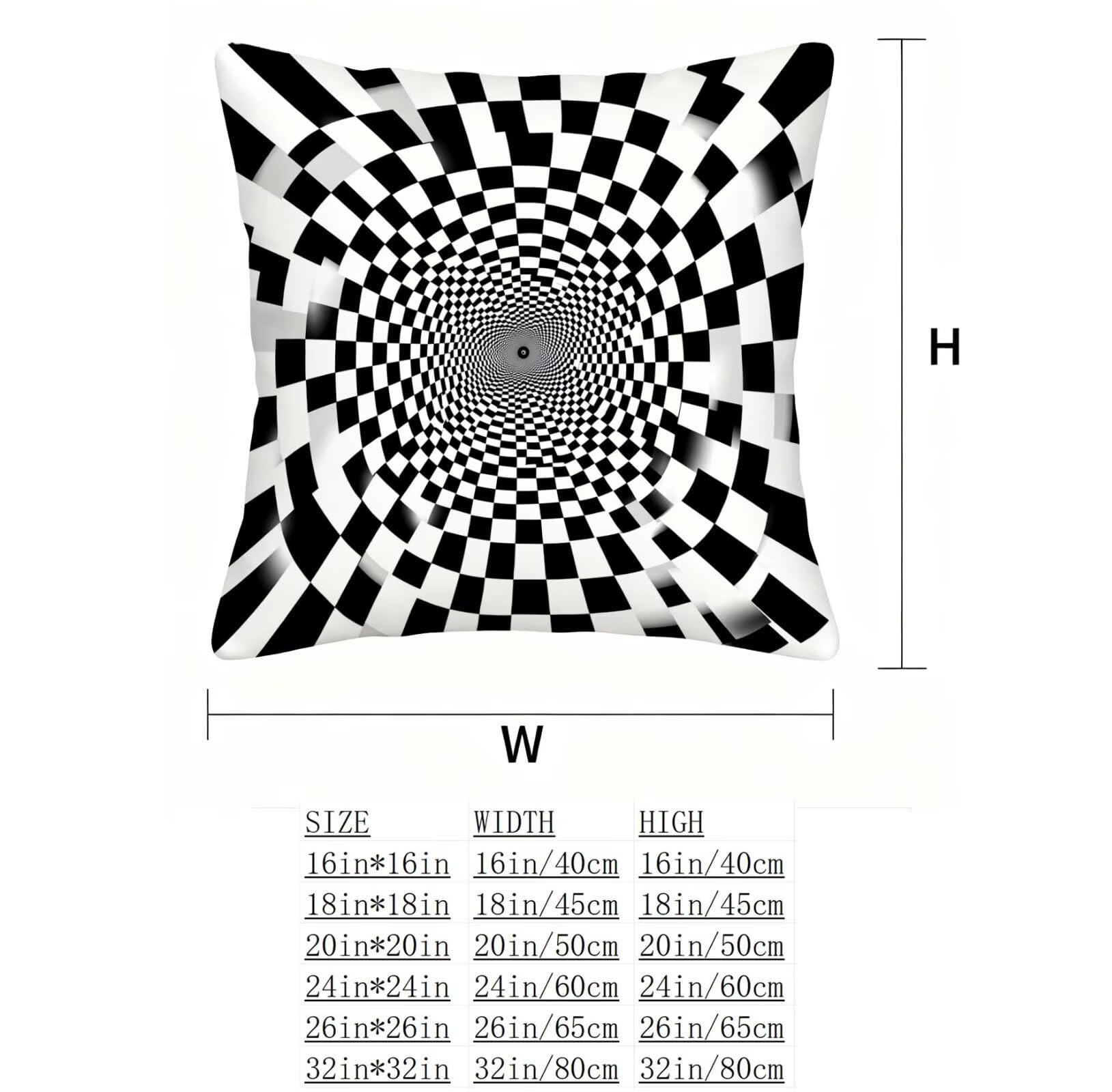 En Blanco Y Negro Funda Cojin 65x65 GeometríA Funda Almohada 65x65 Cojines Sofa Súper Suave Fundas Cojines Decorativos Fundas Almohadas 4 Piezas Cervicales y Cuello, para Hogar Sofa Cama Salon E - 567