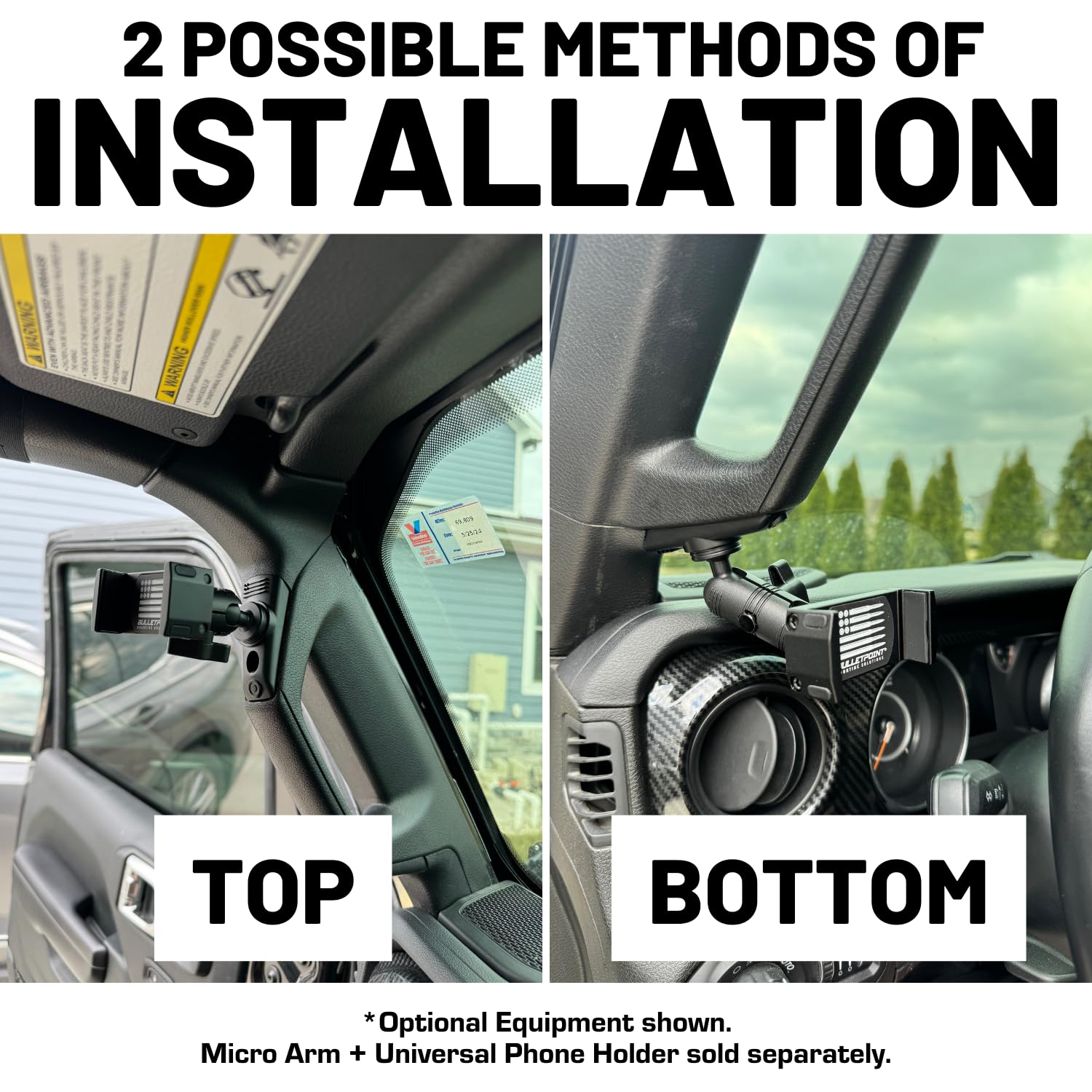 Snapklik.com : Bulletpoint Mounting Solutions A-Pillar Device Mount