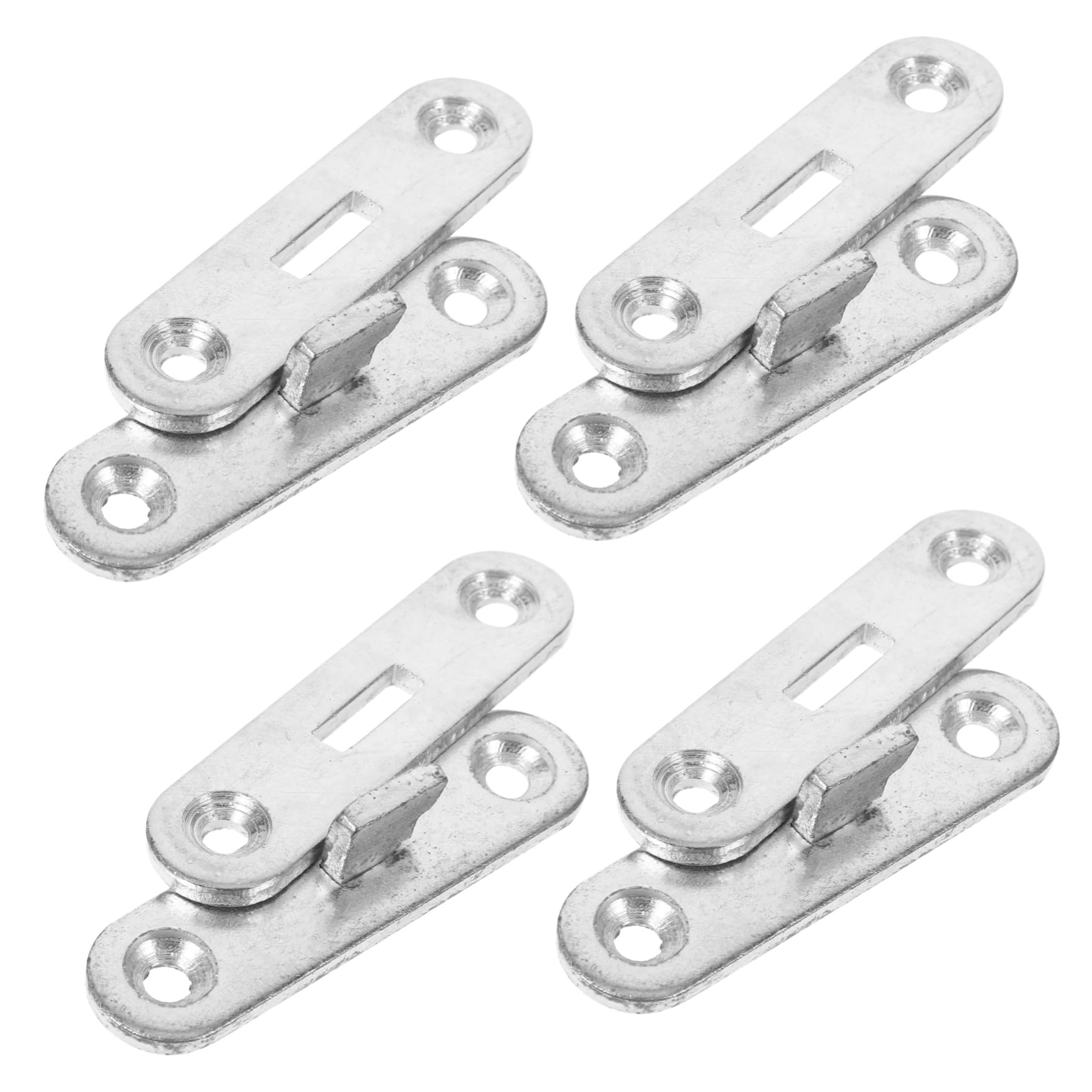 BELLIFFY 4 Pairs Bed Hinge Bed Frame Brackets for Rails Bed Rail Fasteners Bed Frame Hook Brackets Wood Bed Rail Brackets Headboard Hinges Furniture Bed Rail Fittings Headboard Bracket
