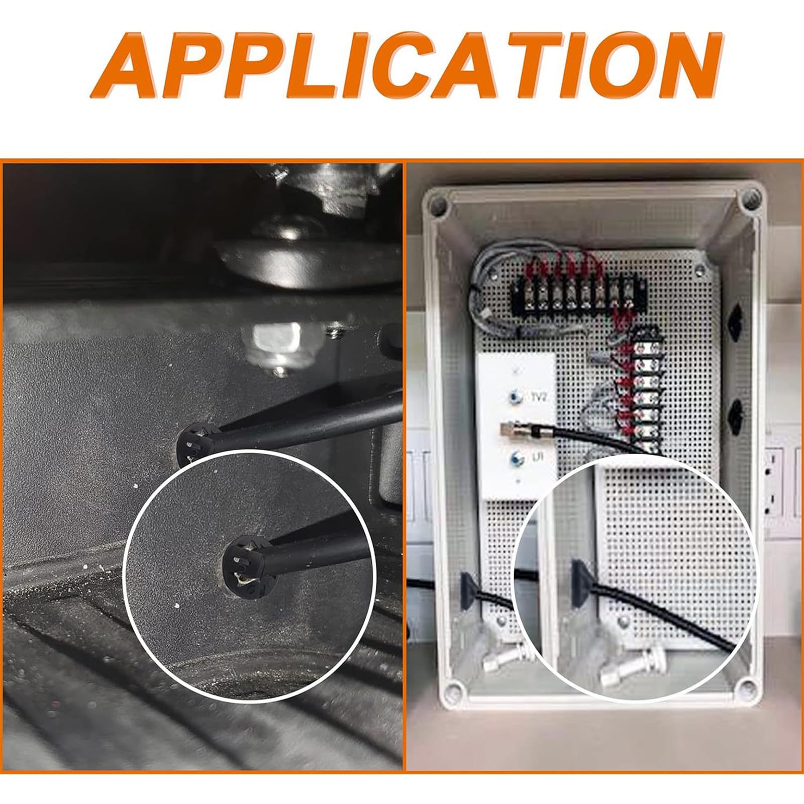 ordinarYone Connecteur de câble à bouton-poussoir non métallique pour une installation rapide et une connexion électrique