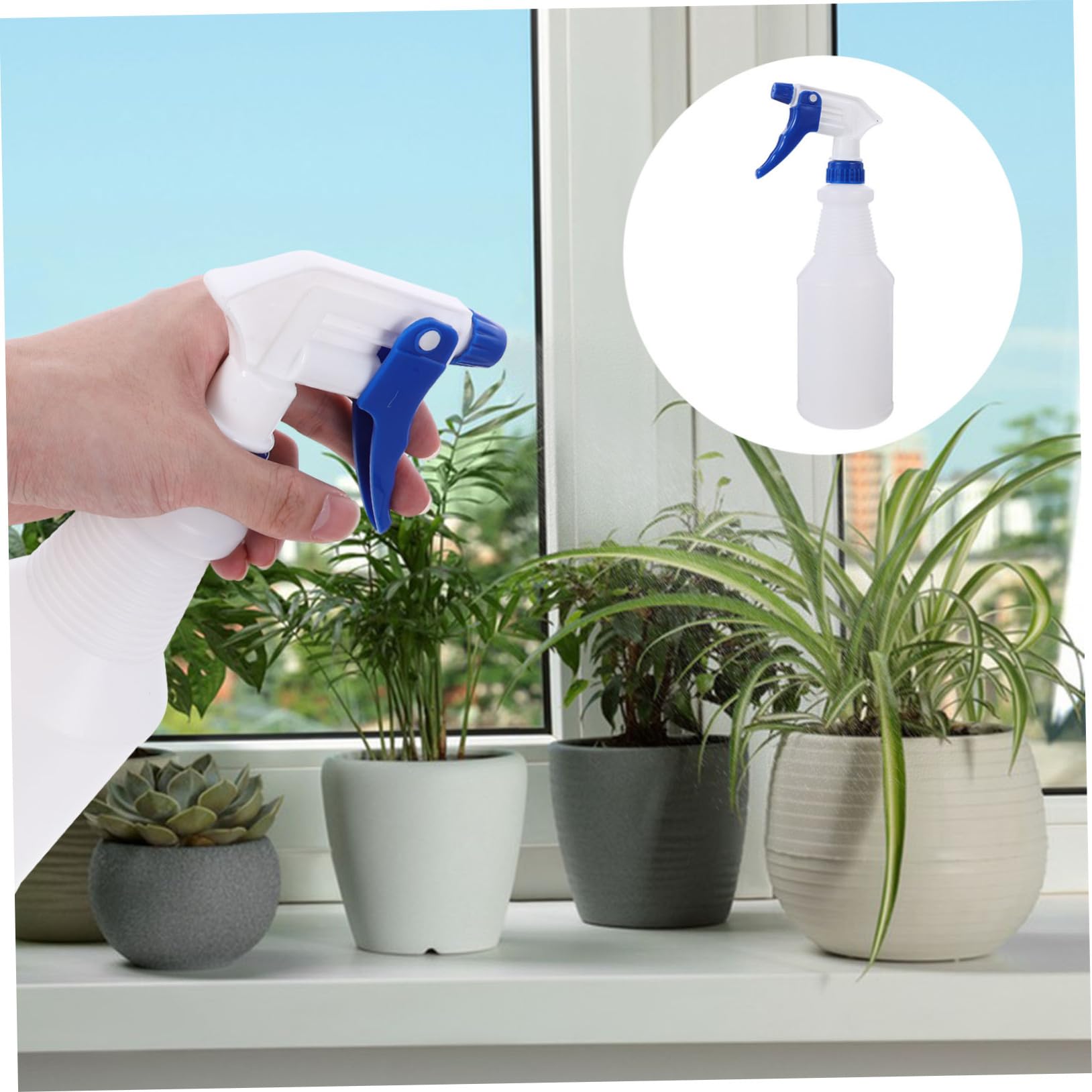 VICASKY Spruzzino Piccolo 750ml in Plastica Pe, Set 8 Pezzi | Testina Casuale, Uso in Salone e Irrigazione, Leggero e Semplice da Usare Colore Casuale