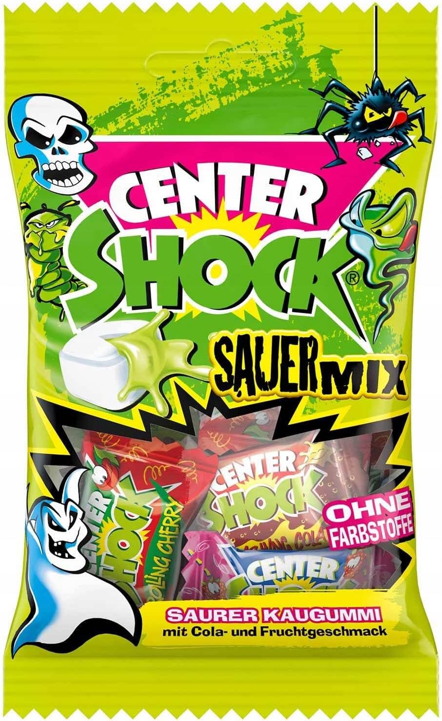 Center SHOCK bubble gum sour candies ( Variety Bag ) 44g/1.5 oz