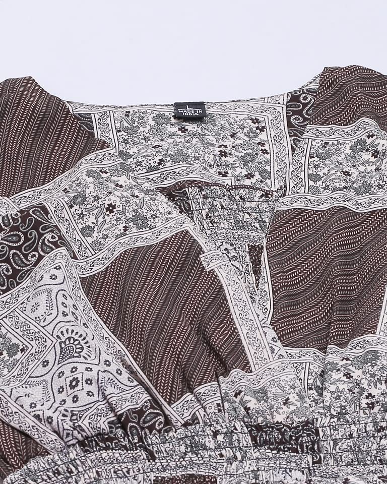 Image of Leriya Fashion Women's Dresses | Rayon Vintage All-Over Printed Knee Length Dresses for Women | Fancy Dress for Girls | Office Wear Dress for Women | Casual Dress |