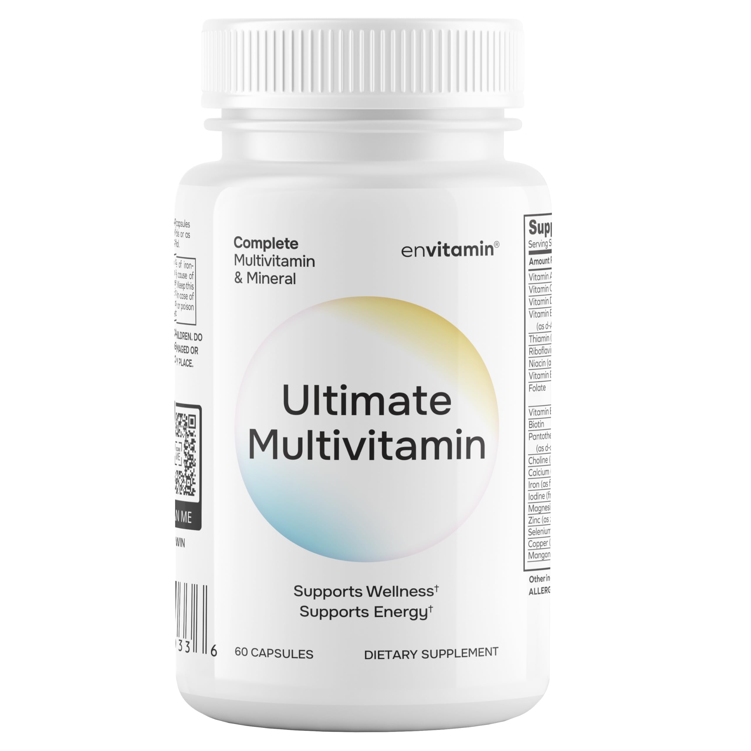 Ultimate Multivitamin Multimineral and Superfood with 42 Fruit and Vegetable Blend, 60 Count