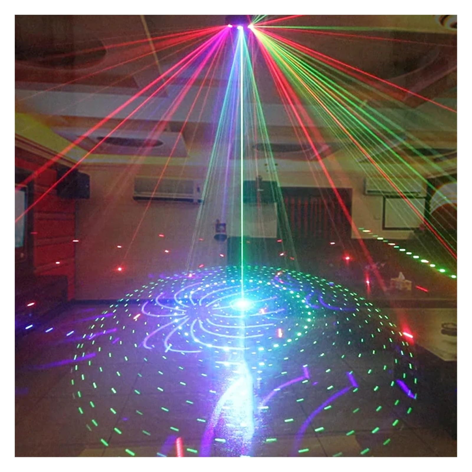 Luces para Fiestas, Proyector de 9 ojos RGB, luz for fiesta de Navidad, Control remoto, luces for discoteca, decoración, DJ, bola de discoteca de Halloween