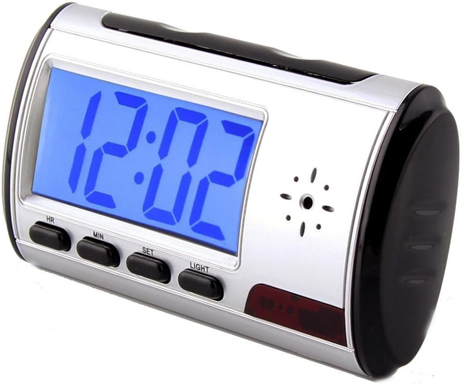 Onepalace Portable Alarm Clock Camera DVR with Motion