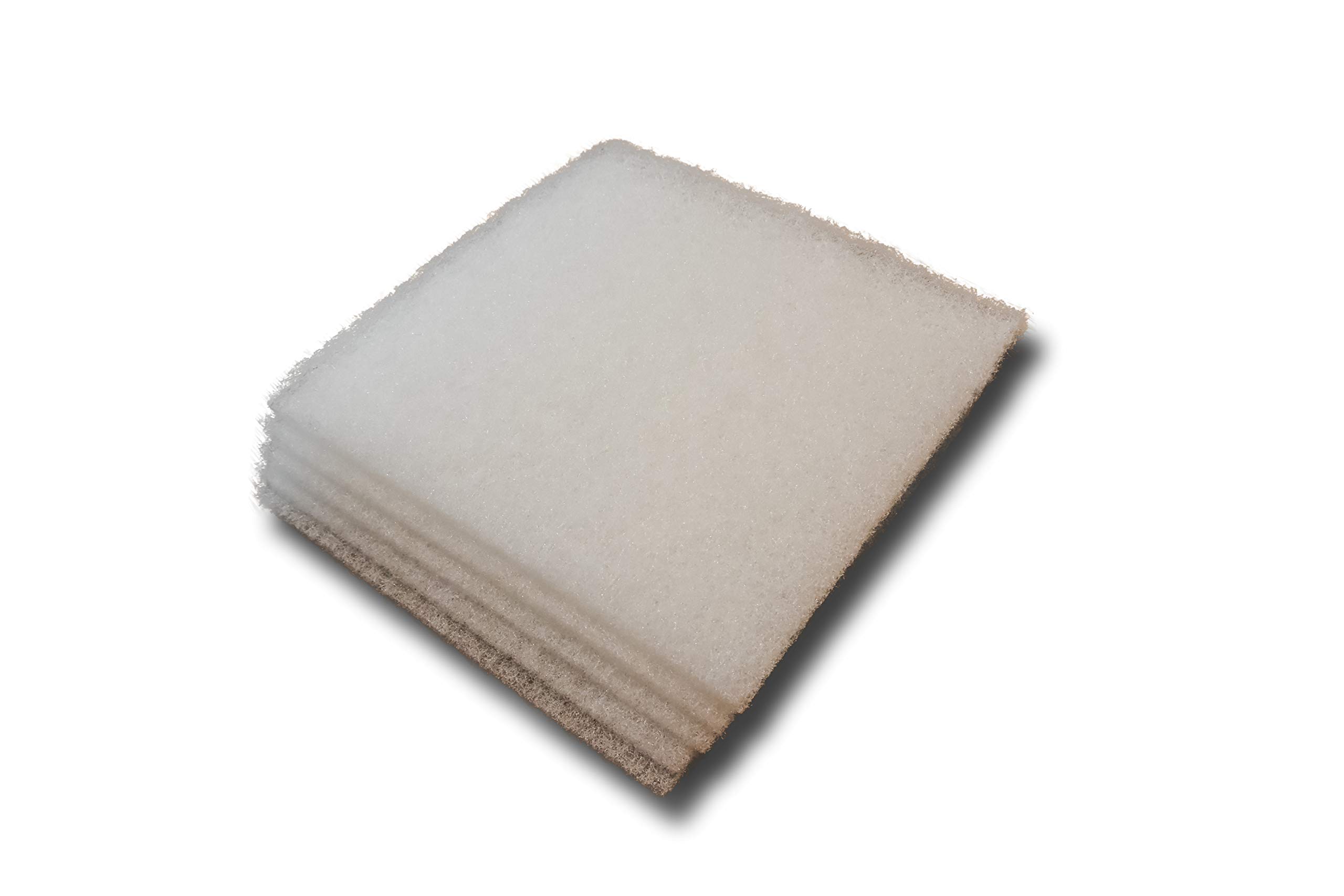 The Filter Pro White Coarse Filter Media, 3/4" Thick, 12" x 12" Pads, 5 Pack, Perfect for Aquariums, Ponds or Water Gardens, Made in USA