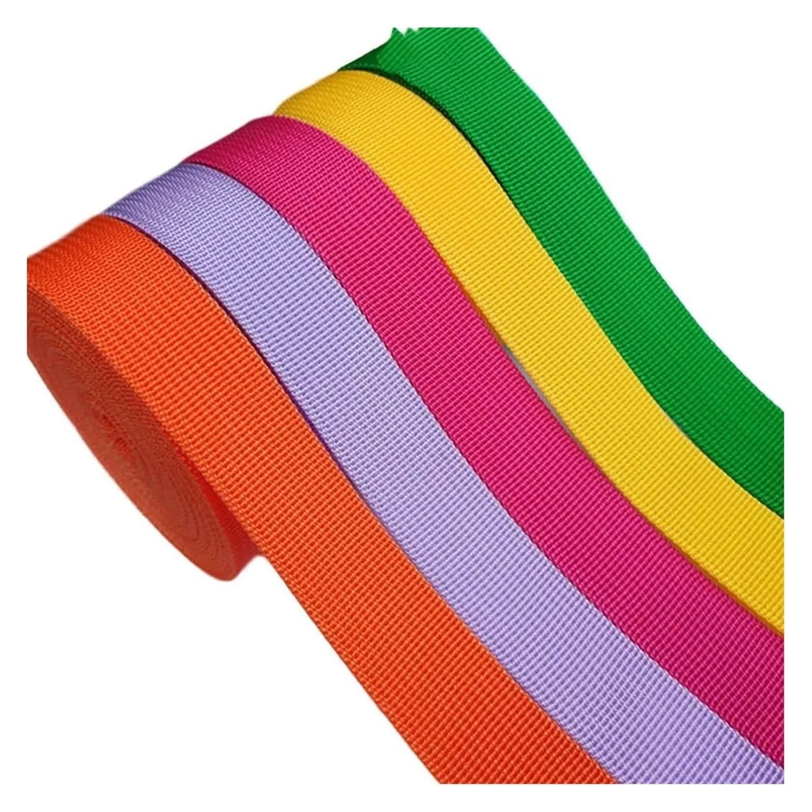 BSZCXBVMP Nylon Webbing, Propylene Webbing Ribbon 32mm 100 Yards Multicolor(No.10 32mm)