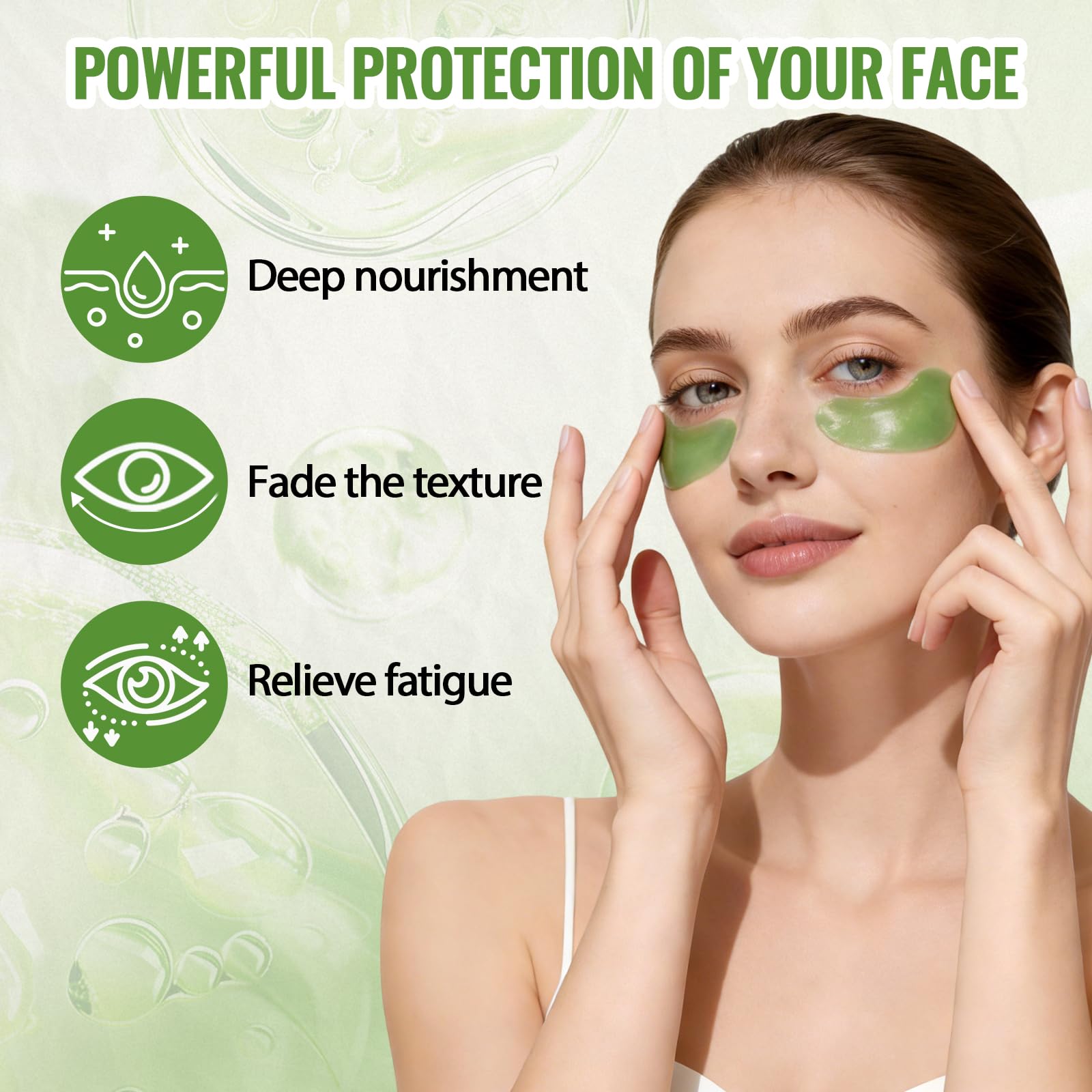 Avocado Patch Occhi 28 Paia | Collagene Idratante, Maschera Contorno Occhi Anti-Occhiaie e Borse, Patch Occhi per Donna Uomo, Rinfrescante per Contorno Occhi