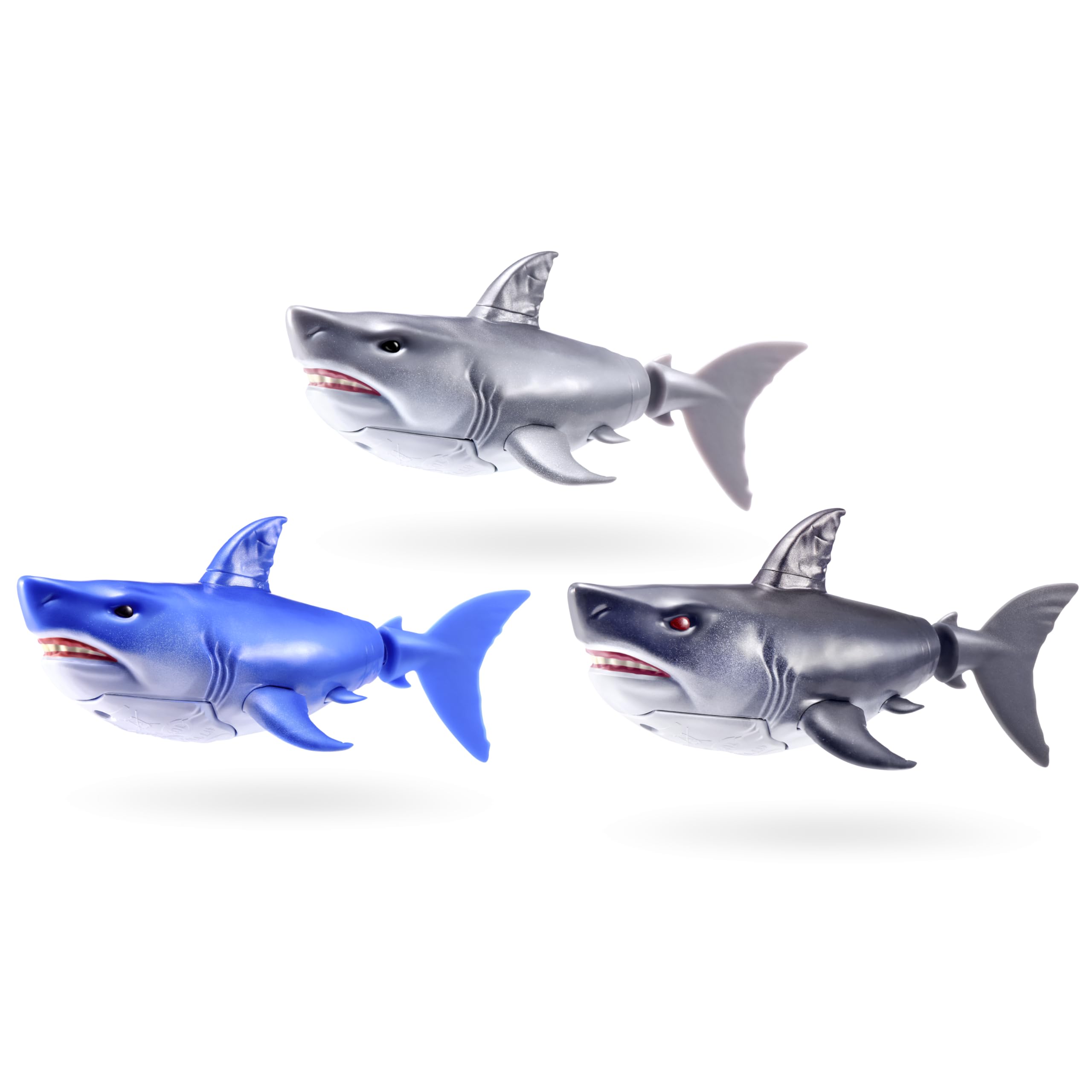 Robo Alive Water Activated Shark 2 Pack (Grey) by ZURU, Realistic Swimming Robotic Bath Toy for Kids Tweens & Teens - Image 4