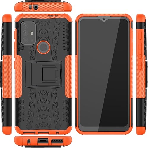 Miniatura 3 de Funda de teléfono para Moto G30G20G1010 Power 2021 con protector de pantalla de vidrio templado y accesorios de celda híbrida duros y resistentes