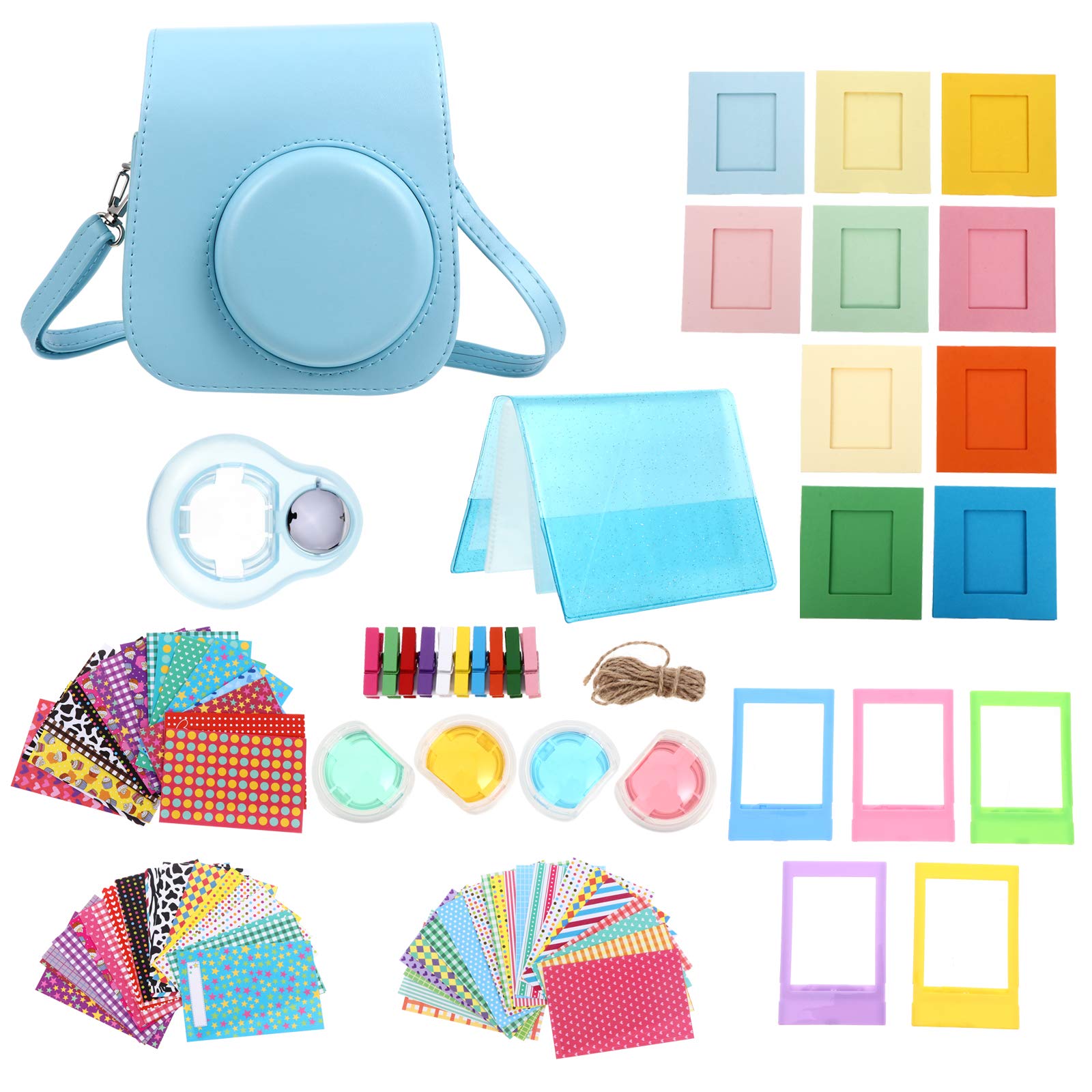 SHINEOFI Accesorios Estuche Para Camara Instantanea Bolso Retro Para Camara Instantanea Bolsa De Cámara Para Instantánea Mini 11 Estuche Para Instant Mini 11 Cuero