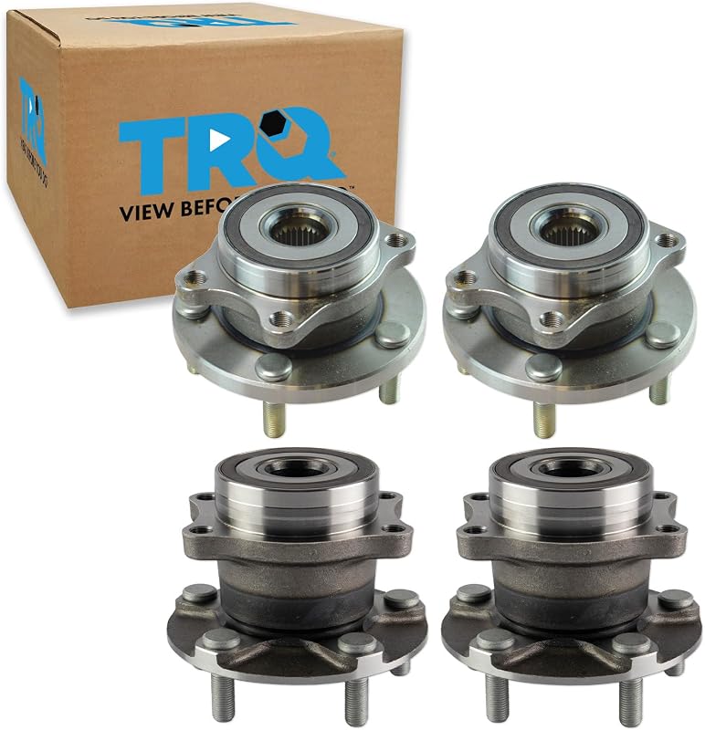 TRQ Wheel Bearing & Hub Assembly Set | For 15-20 Subaru Legacy Outback 19 Ascent Forester Driver Passenger Front & Rear