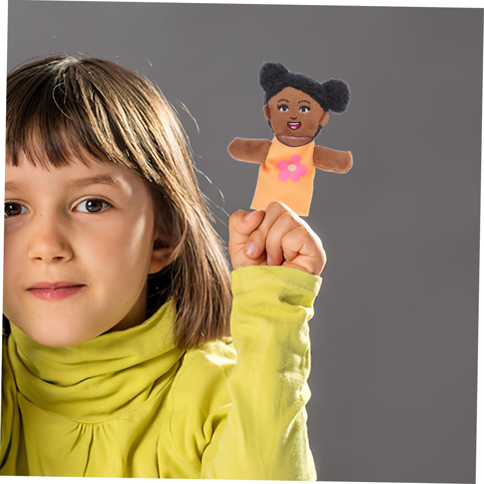Ipetboom 6 pezzi Burattini Da Mano Famiglia in Morbido Peluche Marionette Ditale per Gioco Educativo e Racconti per Asilo e Spettacoli Casa