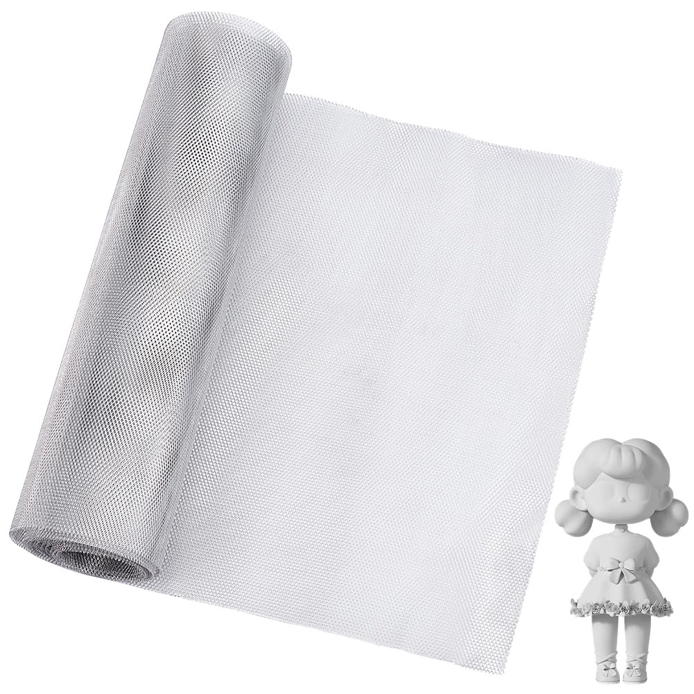 Treillis Métallique Aluminium OLYCRAFT – Rouleau 40,2 Cm X 5 M (0,3 Mm) Pour Sculpture, Argile & DIY