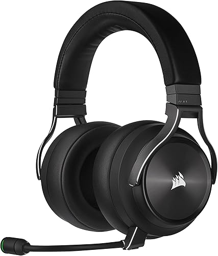 CORSAIR VIRTUOSO - Auriculares RGB inalámbricos XT de alta fidelidad con Bluetooth y audio espacial funciona con Mac PC PS5 PS4 Xbox Series XS
