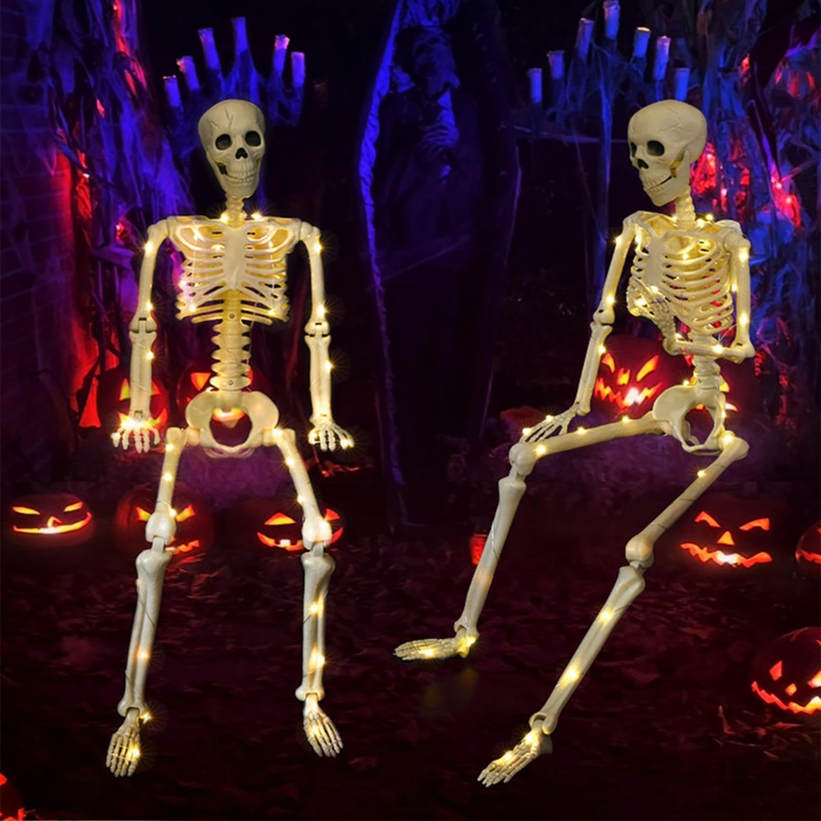 Decorazioni di scheletro di Halloween 30 pollici Posable Spooky Decor con