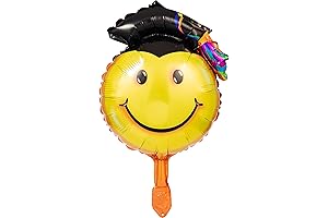Smiley Face Foil Graduation Balloon: Congratulate Your Preschool Graduate