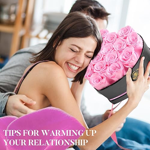 Miniatura 7 de Caja de 16 piezas con forma de corazón Forever Flowers - Rosas preservadas, regalos de cumpleaños para mujeres, San Valentín, aniversario, regalos