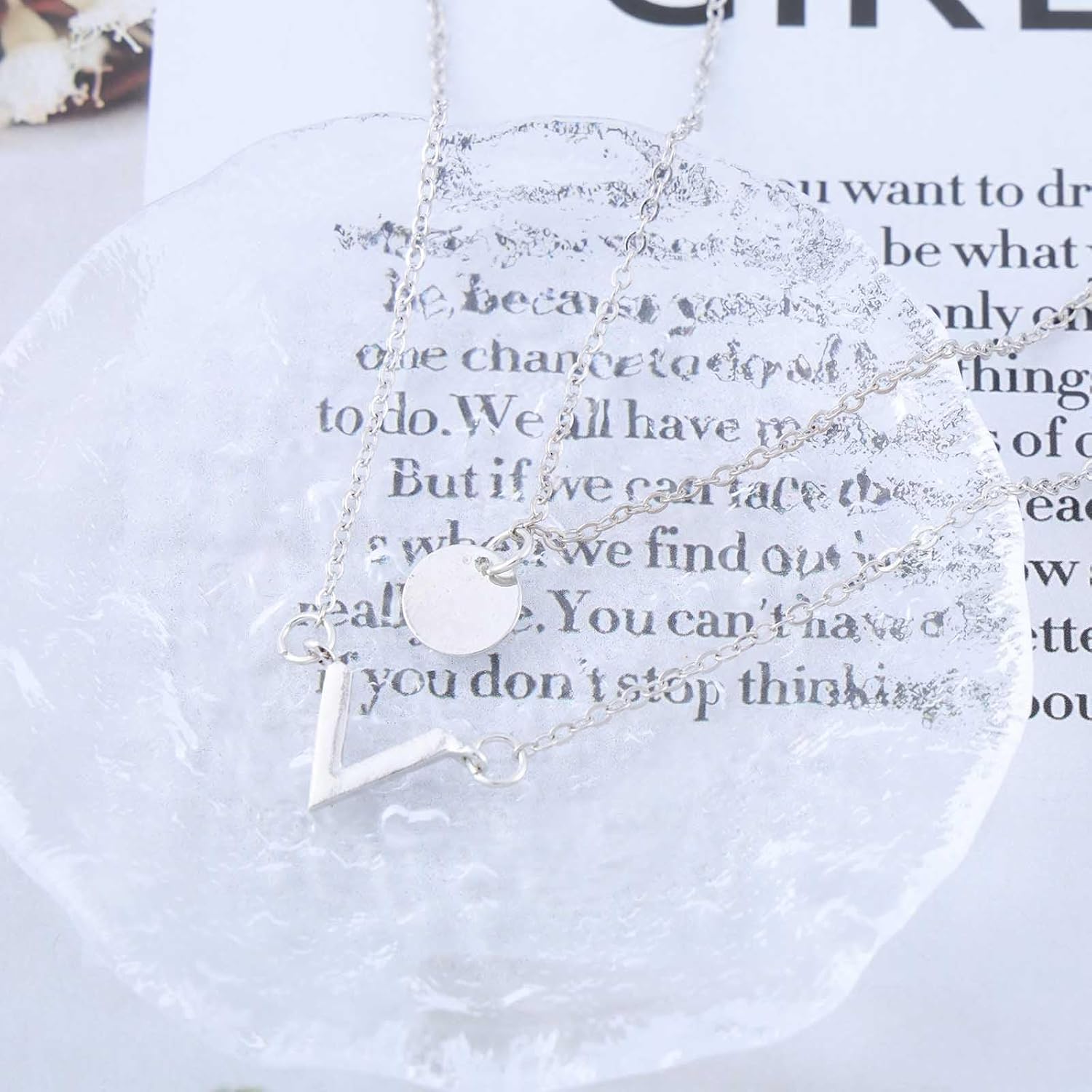 Bohemian Layered Disc Ankle Bracelet Gold Initial V Ankle Chain Bracelet Layered Letter V Beach Anklet Chain Small Coin Foot Chain Anklet Summer Beach Foot Chain Jewelry for Women - Image 3