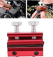 Vista 4 de Herramienta lubricante de cable Herramienta de lubricación de cadena para motocicleta ATV Reemplazo de caucho de aluminio (rojo)