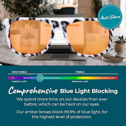 Miniatura 10 de Sleep ZM Gafas deportivas negras con luz azul, 99.9 % de bloqueo de luz azul naranja para un mejor sueño y reducción de la fatiga ocular, accesorios