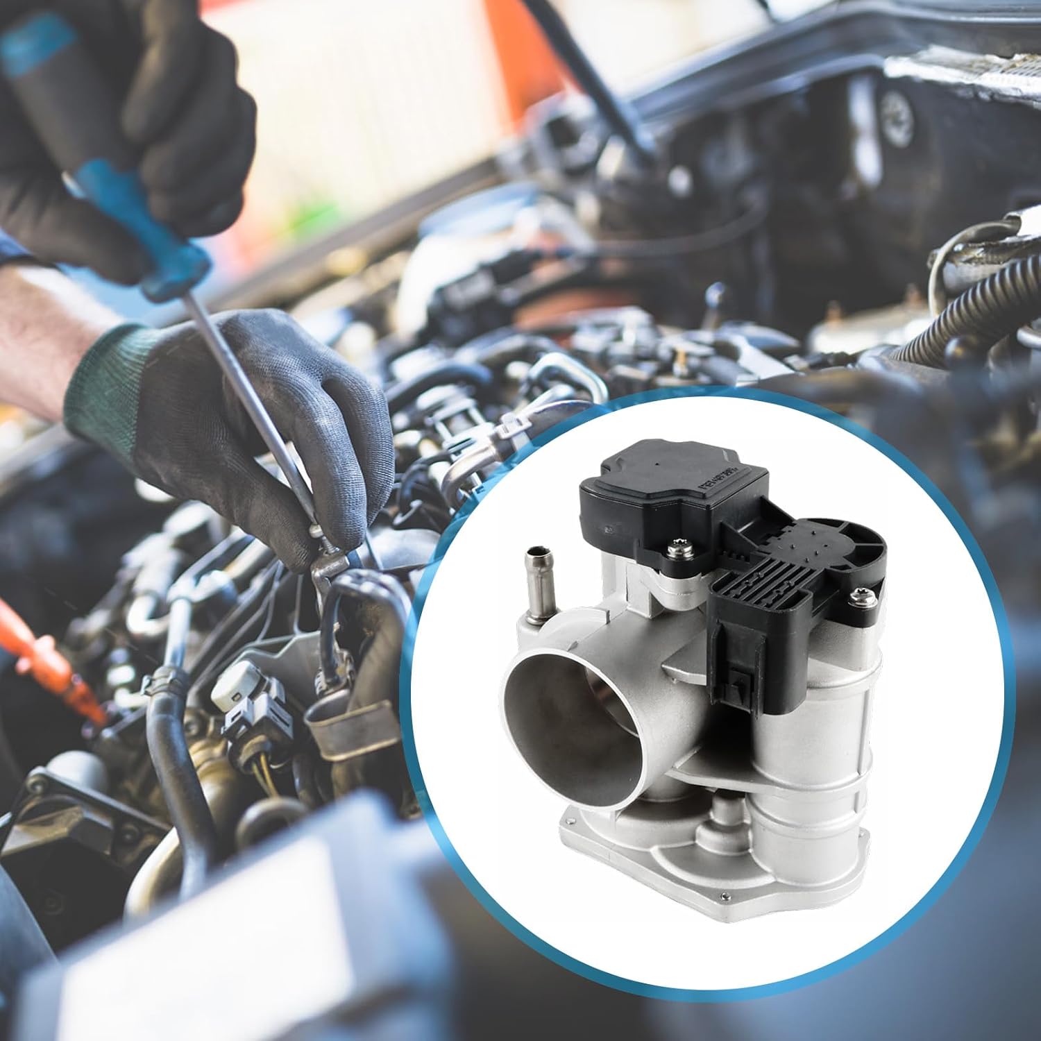 25181982 Throttle Body Assembly for 2006-2008 Wave Aveo Aveo5 L4 1.6L Replaces 25183237 S20037 977-559 TB1031