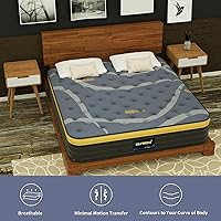 Vista 6 de Elfreda Full Mattress, 12 inch Pillow Top Hybrid Mattress, Memory Foam and Pocket Spring Firm, Supportive & Pressure Relief Full Size in a Bag
