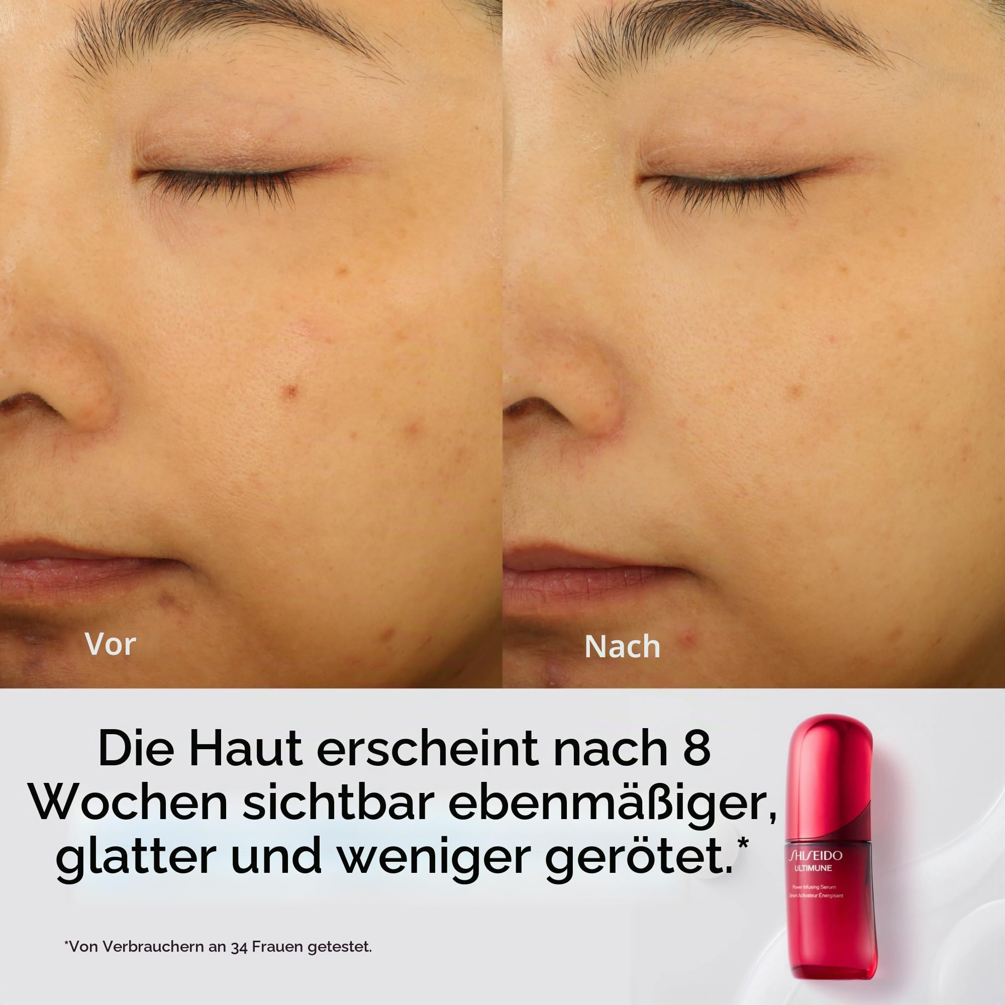 Shiseido I Ultimune I Power Infusing Face Serum I Schnell einziehend | Hydratisierendes Anti-Aging-Serum I Stärkt Abwehrkraft und Feuchtigkeitsbarriere mit fermentierter Kamelie