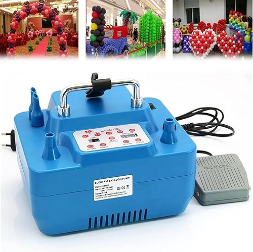 Bomba eléctrica de globo de alta velocidad con mango portátil, inflado temporizado, inflado de 3 segundos, ideal para fiestas, bodas, cumpleaños,