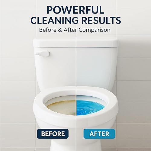Miniatura 4 de KELITE Tabletas limpiadoras automáticas de inodoro, paquete de 10 unidades de limpiador de tanque de inodoro de larga duración para baño,