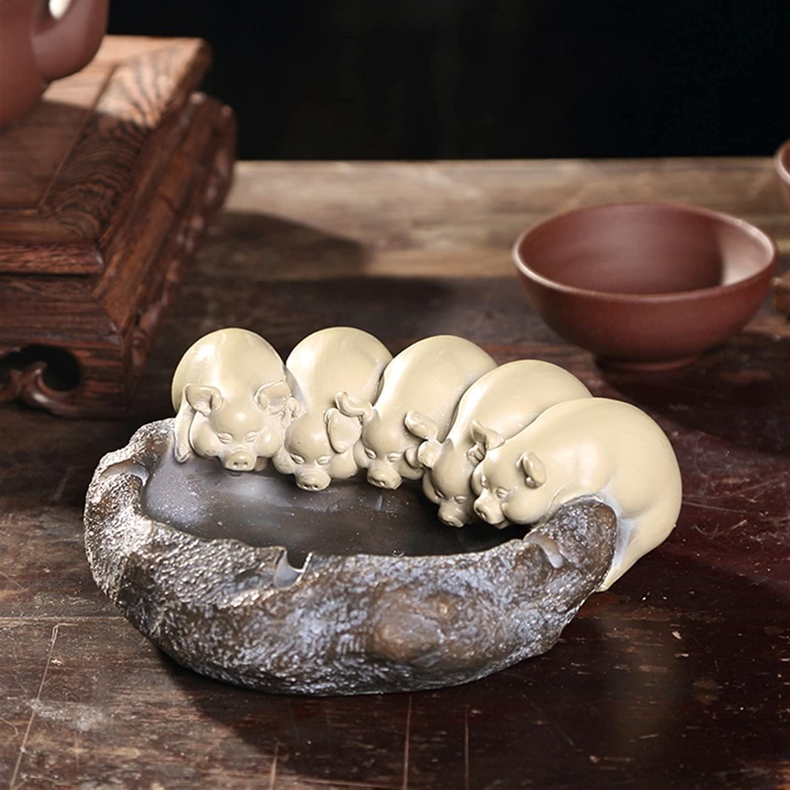 Posacenere, Ceramica Posacenere Senza Coperchio, Posacenere per Esterni, Portacenere per Fumo, Vento Cool Posacenere, Posacenere da Sigaretta per Uso Esterno