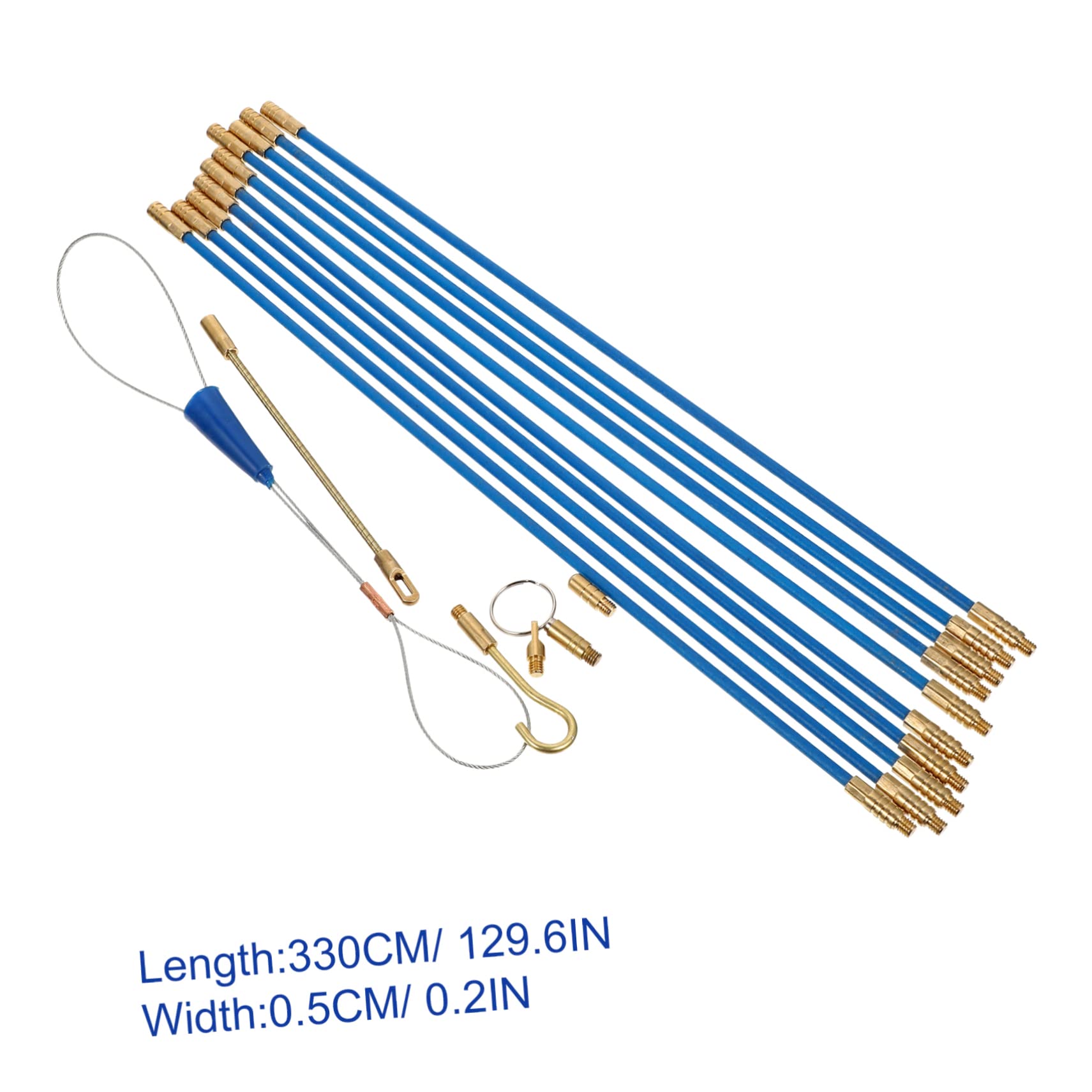 UKCOCO 2sätze Fiberglas-kabelziehhilfe Für Elektroinstallationen Teiliges Flexibles Ziehwerkzeug Mit Fischband Für Effizientes Kabelmanagement