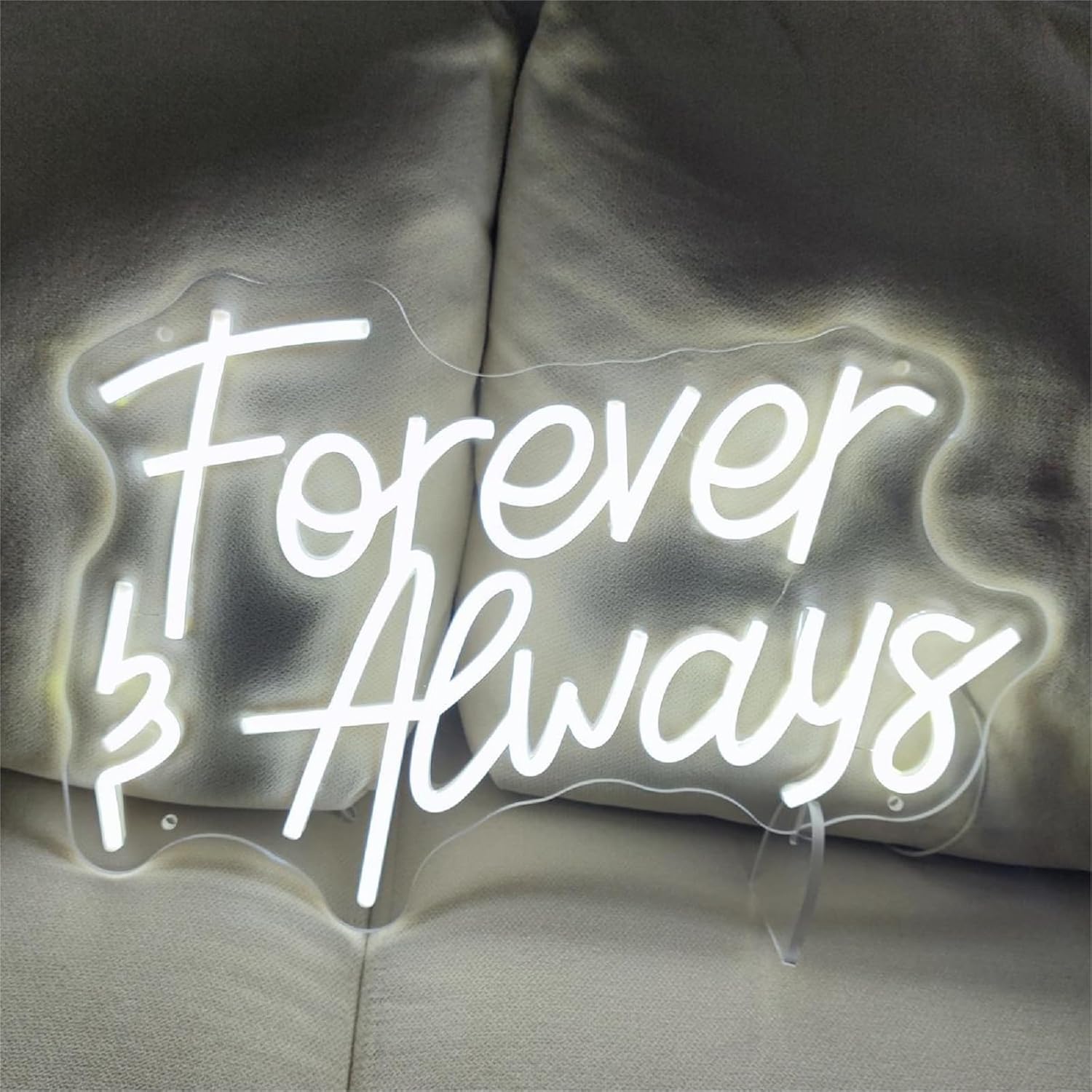 Forever Always Neon Sign for Wall Decor,Led Signs,It Was Always You Decoration Neon Lights for Bachelorette Party Family Cute Neon Signs Gift Engagement Birthday Wedding Party Size:45*30.4cm,SIGNVIA
