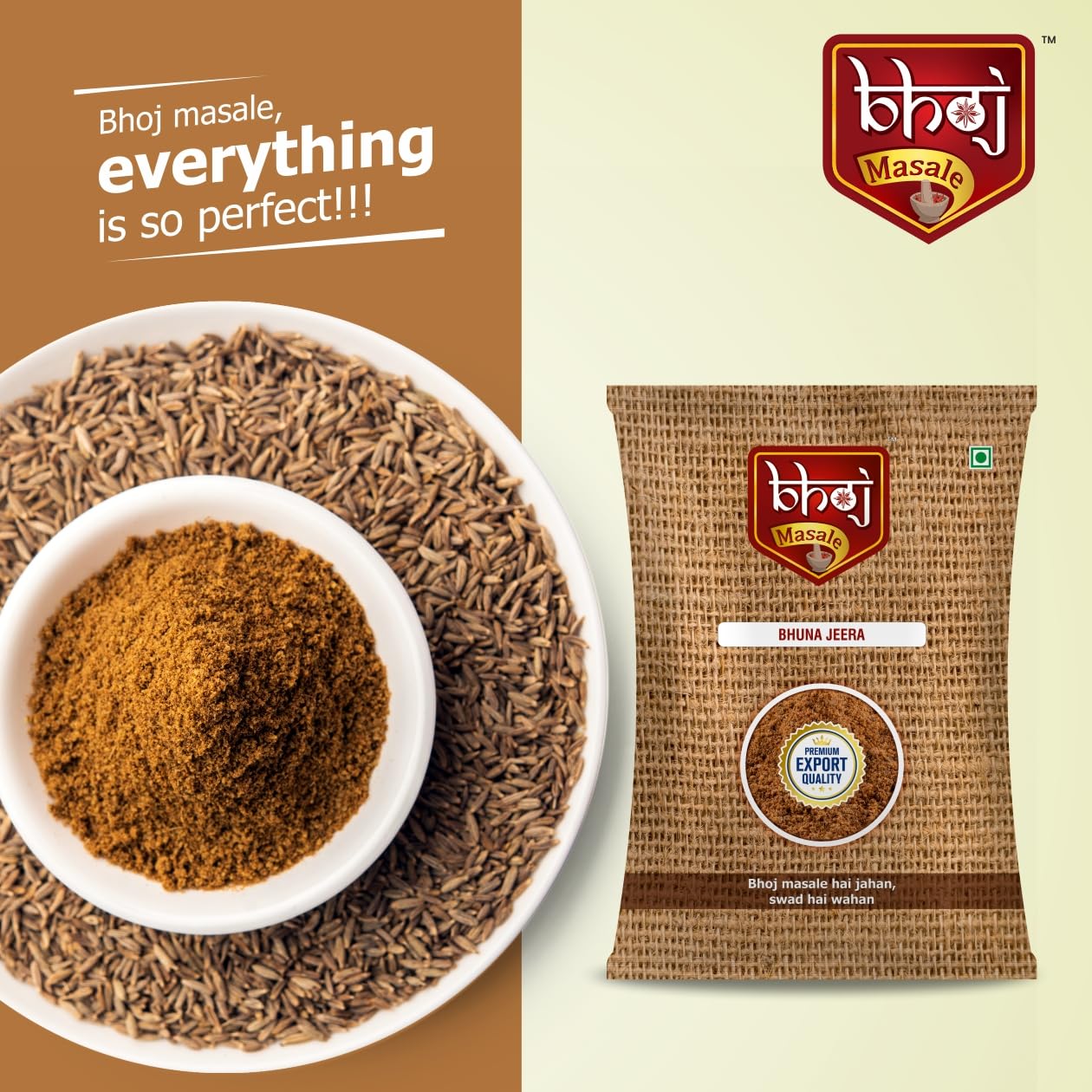 Bhoj Masale Fresh and Natural | Roasted Cumin Powder 100GM | Bhuna Jeera Powder | Indian Spice Masala | Zero Additives And Preservatives - Image 4 thumbnail