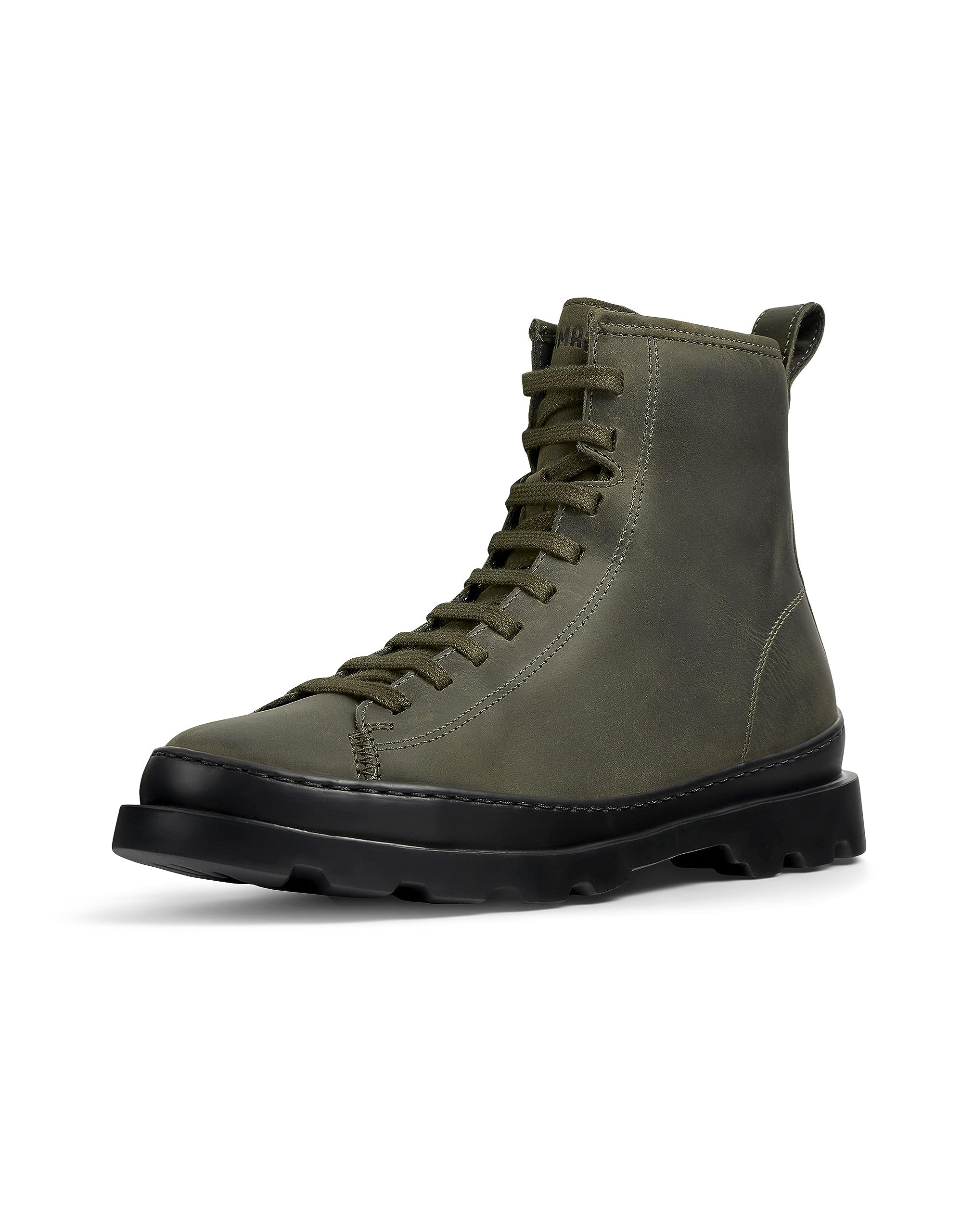 Camper Women's Brutus K400325Medium Lace Boot, Green 037, 2 UK