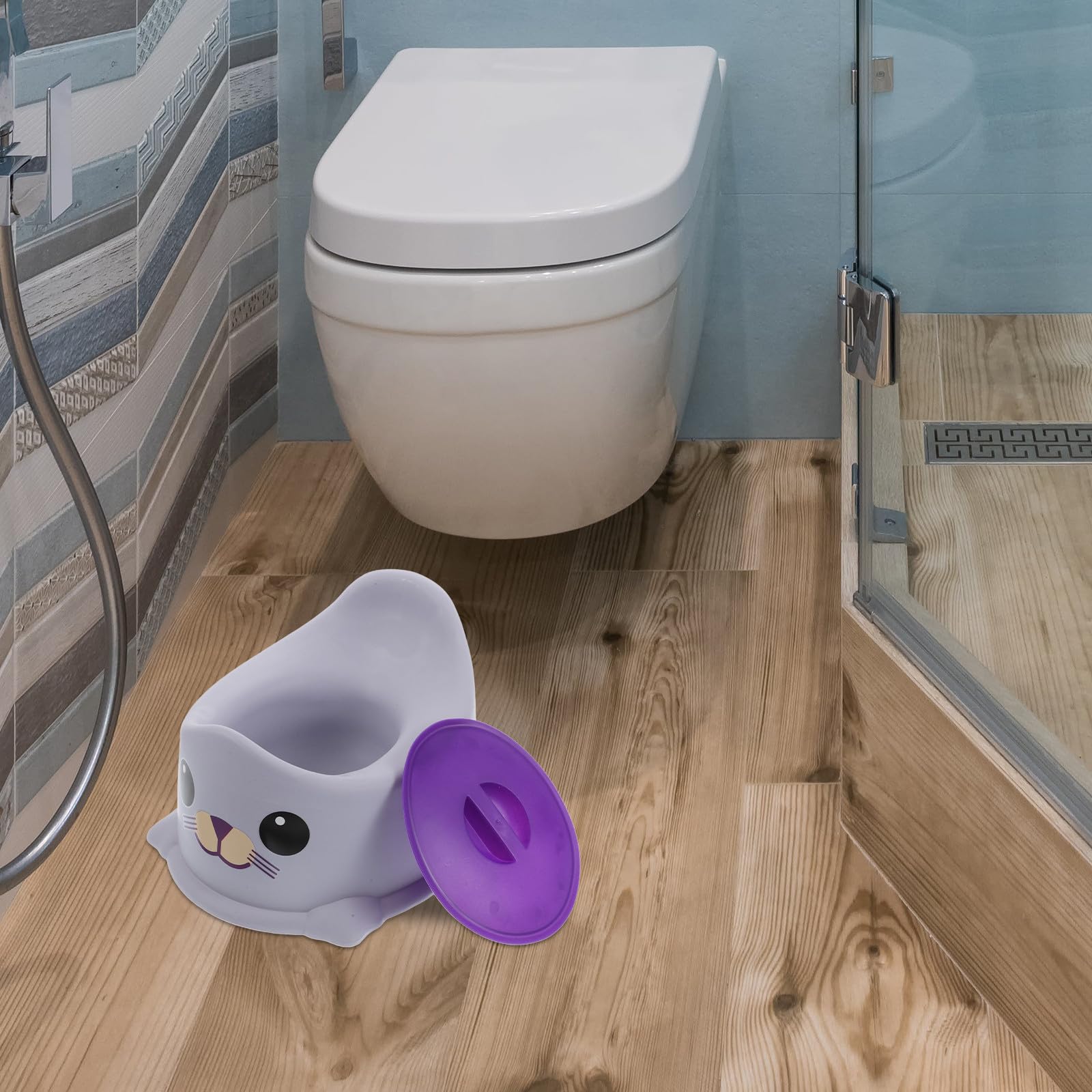 Orinal Portátil Para Niño Niña Con Base Ajustable y Diseño Divertido Bacinilla Resistente Para Entrenamiento De Niño Niña Casa y Viaje Asiento Cómodo Para Uso Infantil Adaptable Di