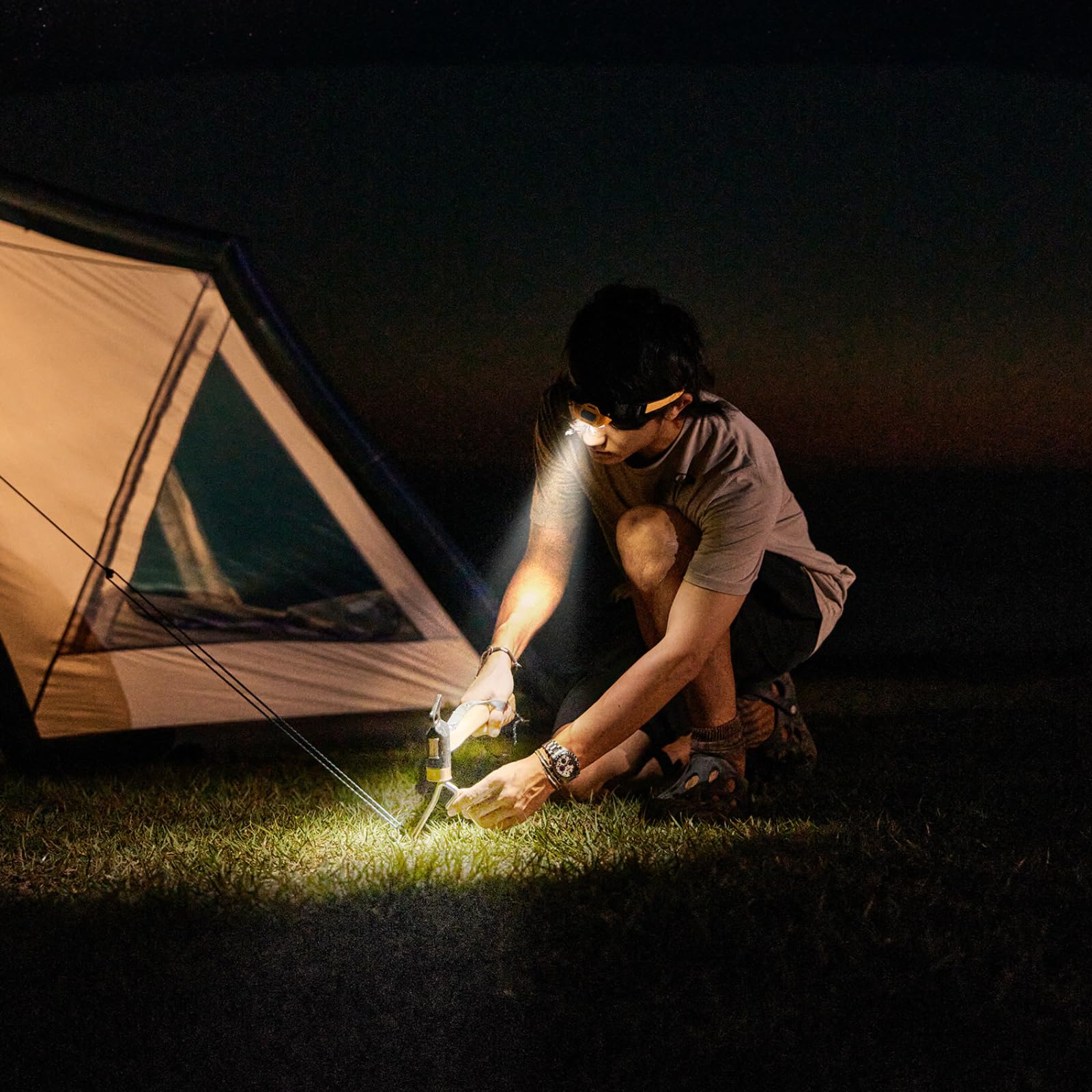Amazon.co.jp: Naturehike ヘッドライト キャンプ 調光可能 ledヘッド